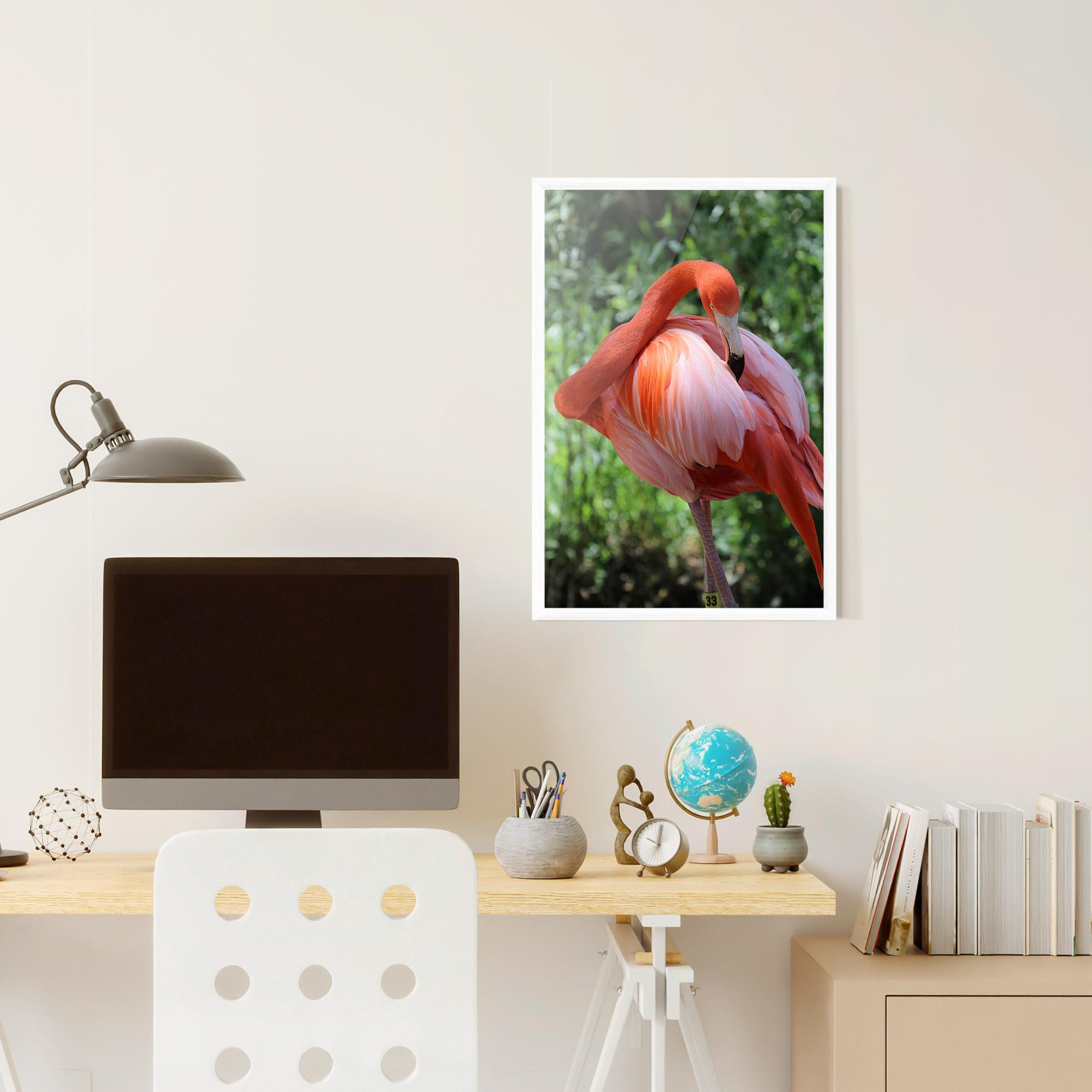 Plakat w Ramie Red Flamingo mockup 6