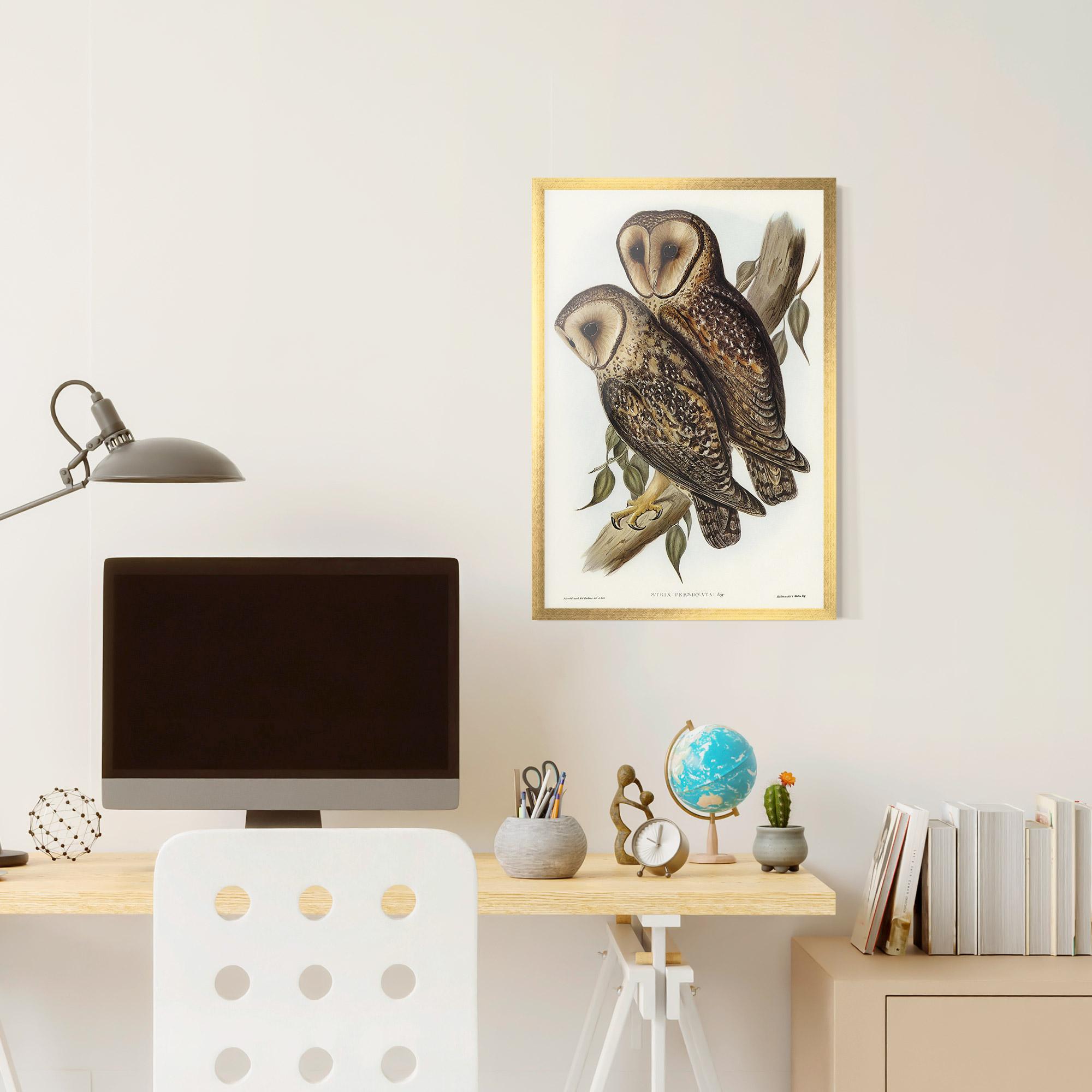 Plakat w Ramie Owl Family mockup 6
