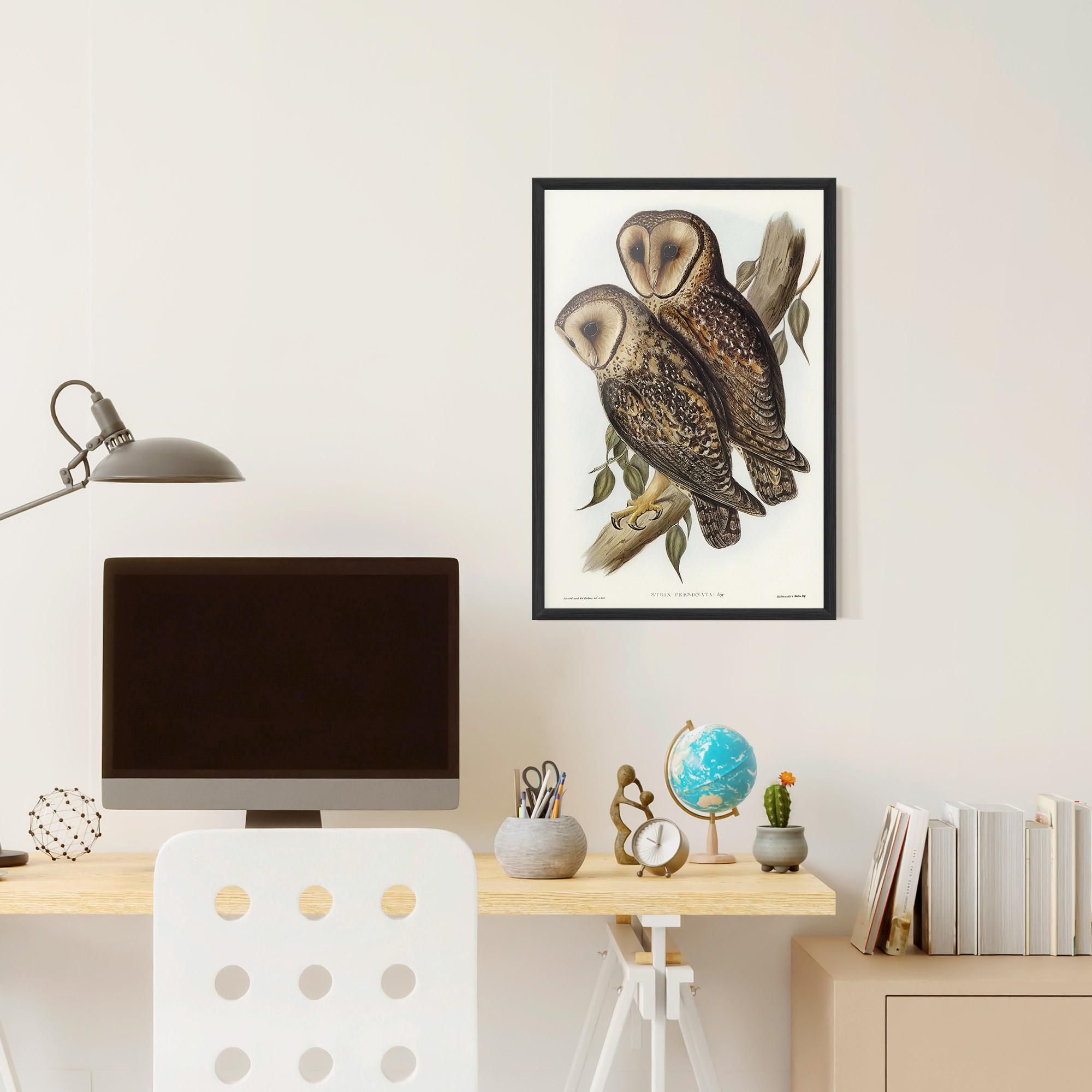 Plakat w Ramie Owl Family mockup 6