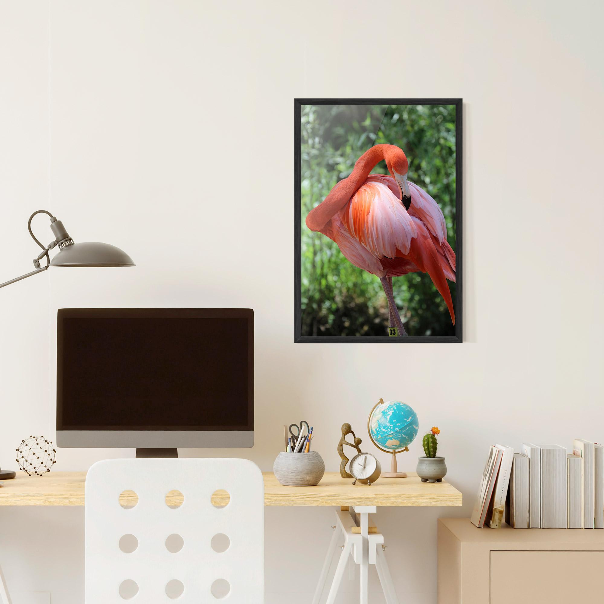 Plakat w Ramie Red Flamingo mockup 6