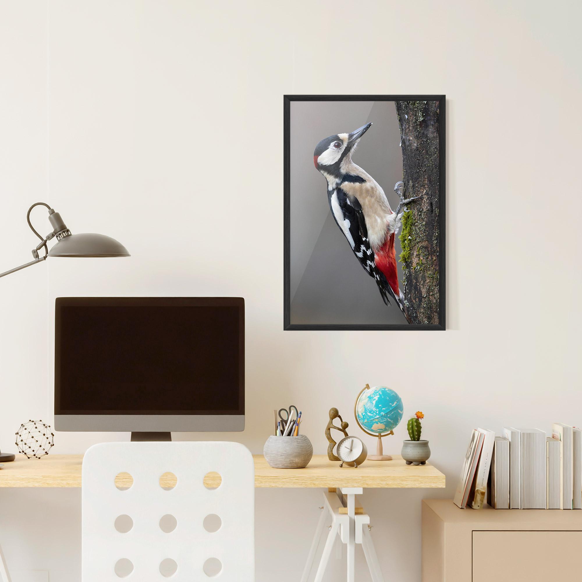 Plakat w Ramie Woodpecker mockup 6