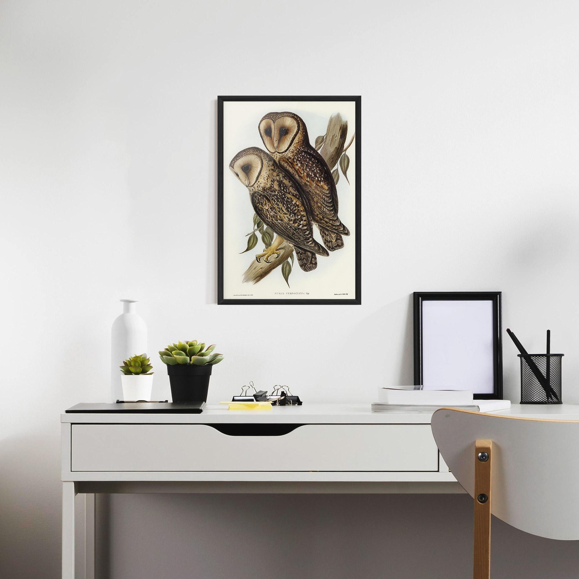 Plakat w Ramie Owl Family mockup 7