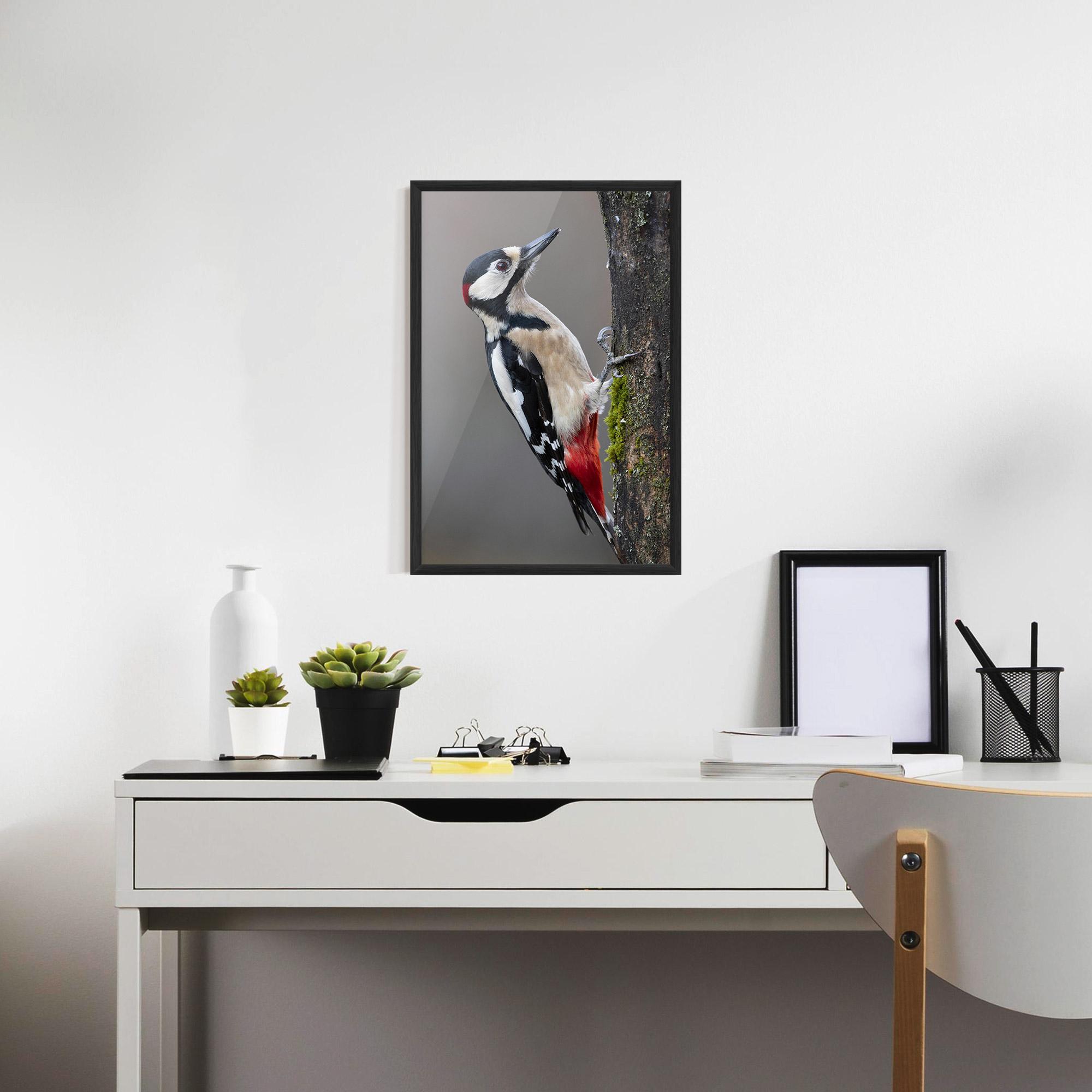Plakat w Ramie Woodpecker mockup 7