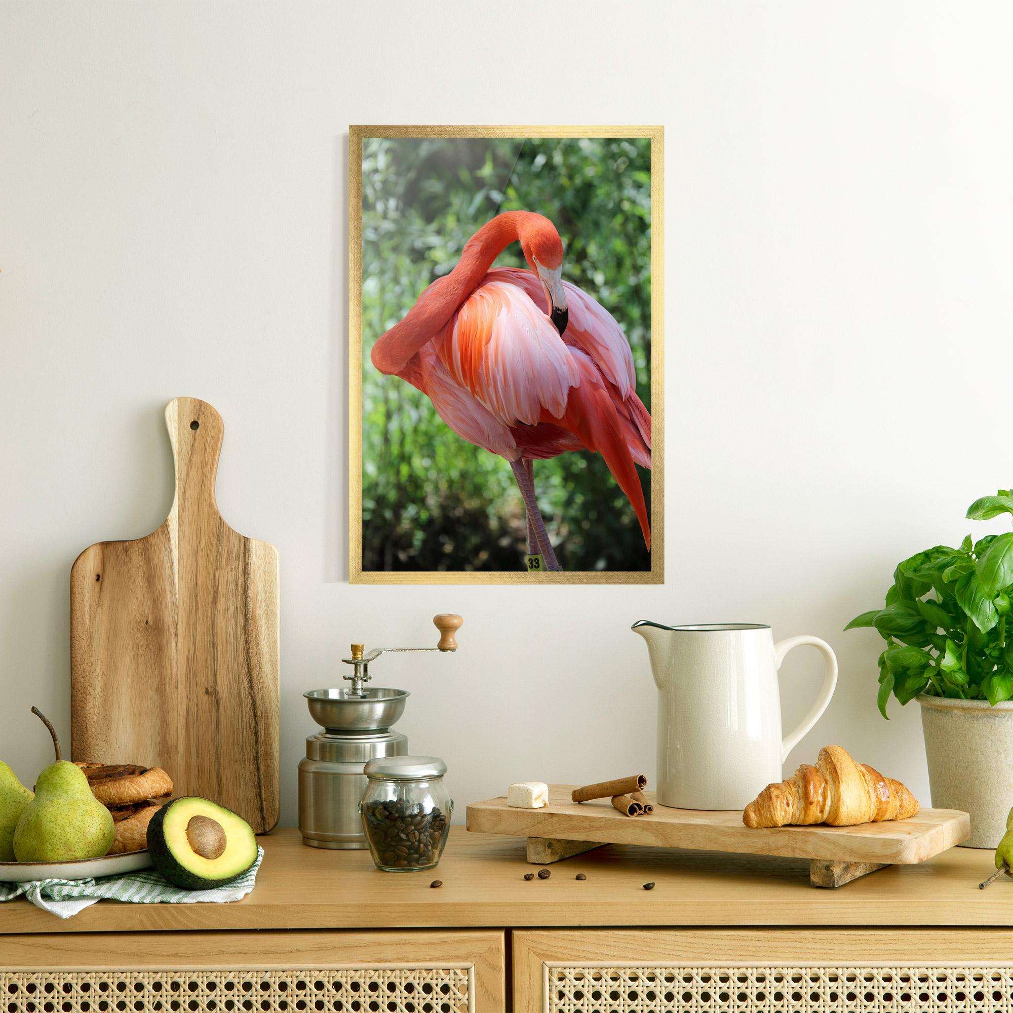 Plakat w Ramie Red Flamingo mockup 8