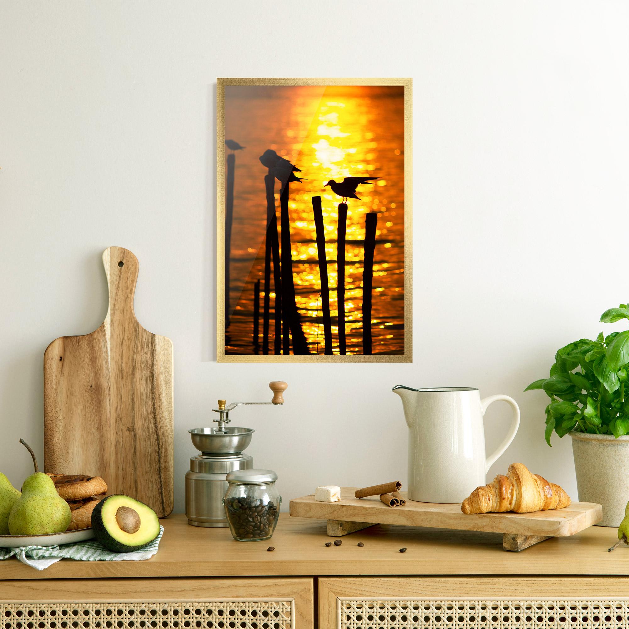 Plakat w Ramie Silhouettes Birds mockup 8