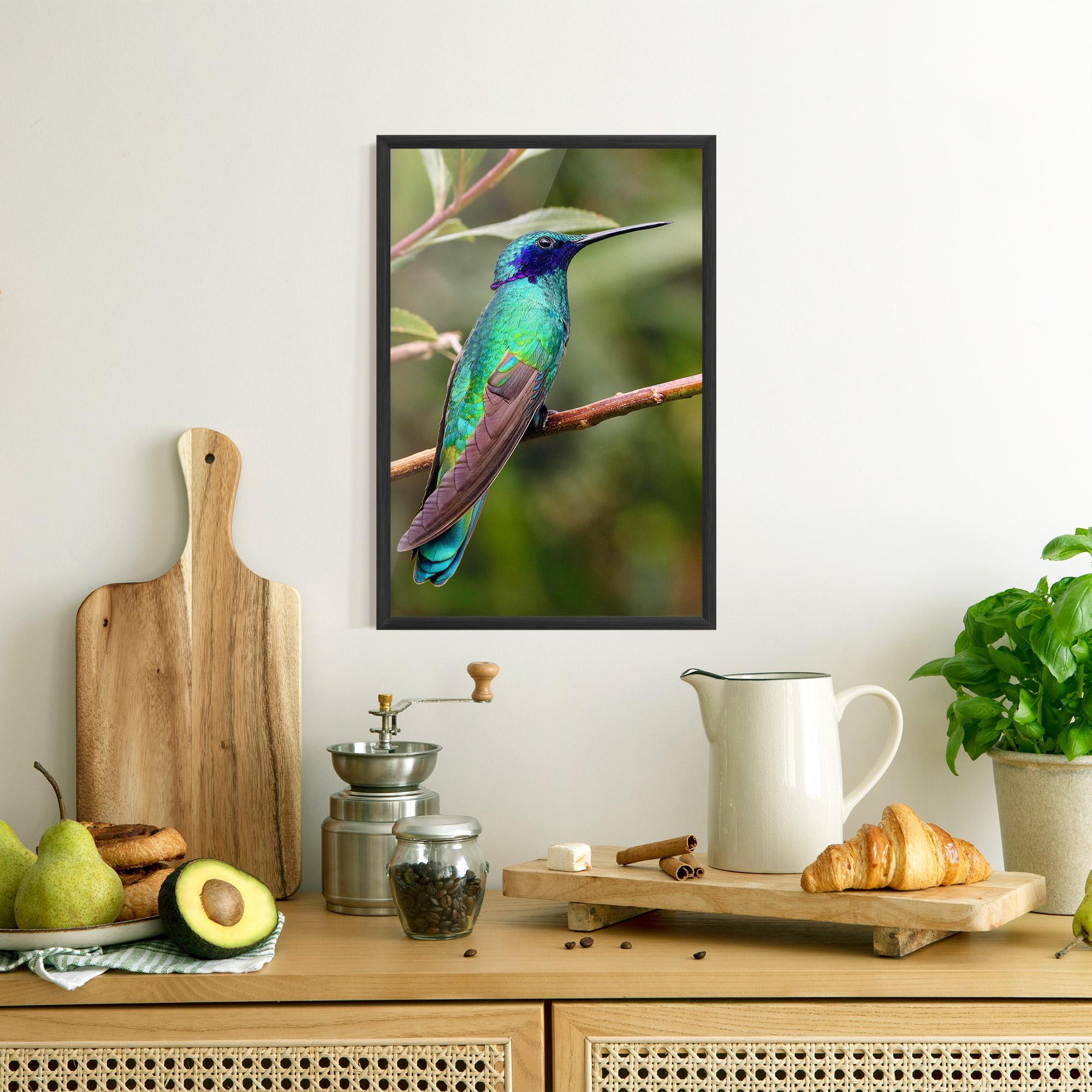 Plakat w Ramie Green Bird mockup 8