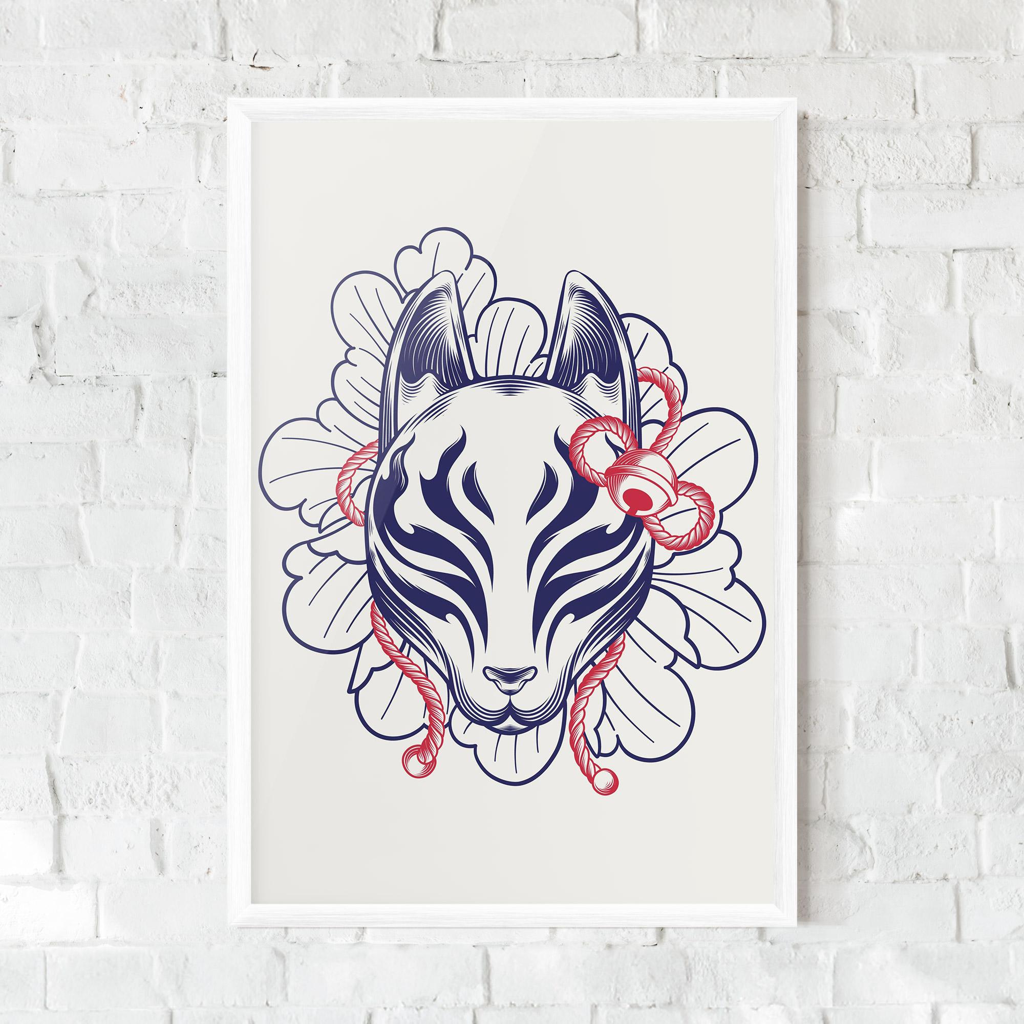 Plakat w Ramie Asiatic Cat mockup 0