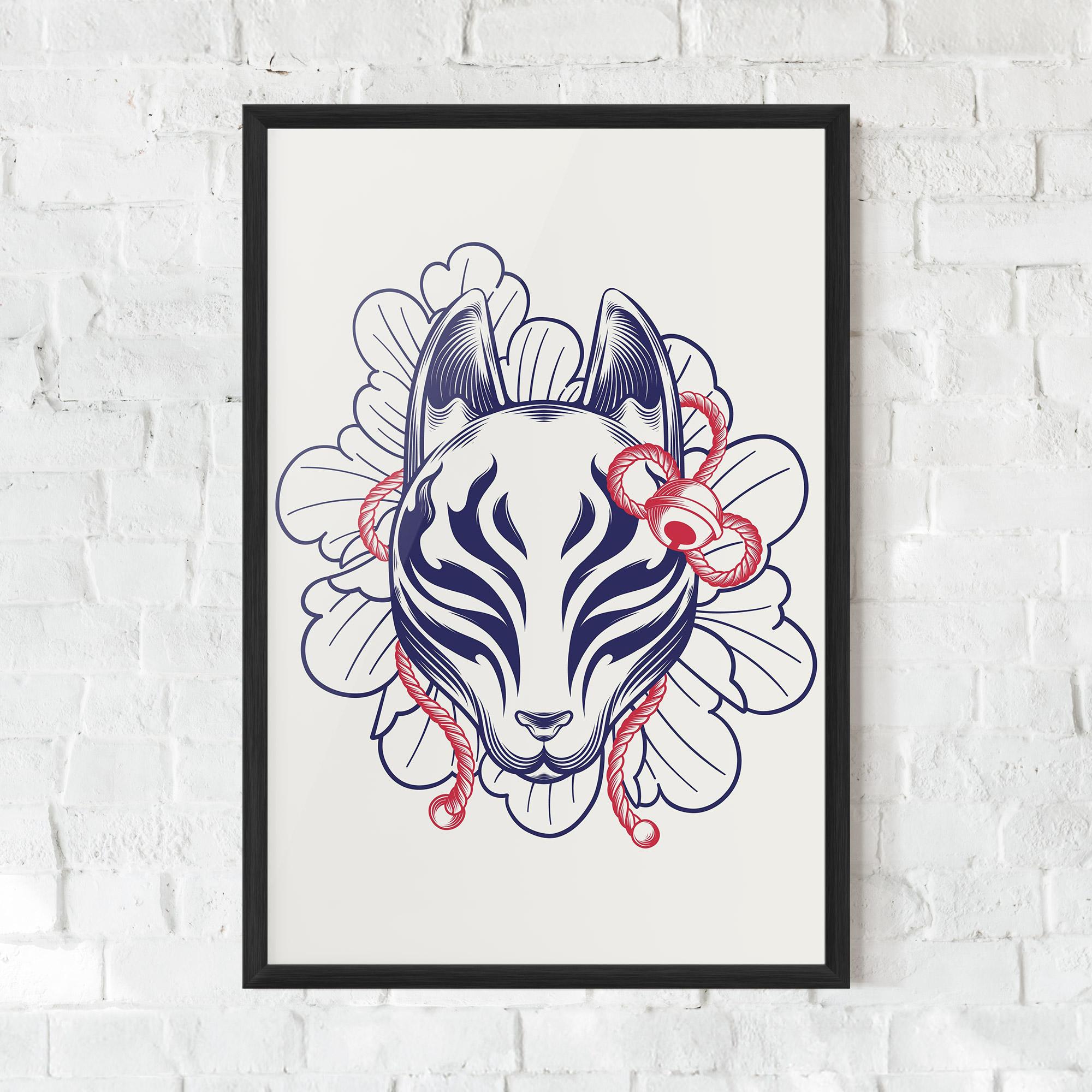 Plakat w Ramie Asiatic Cat mockup 0