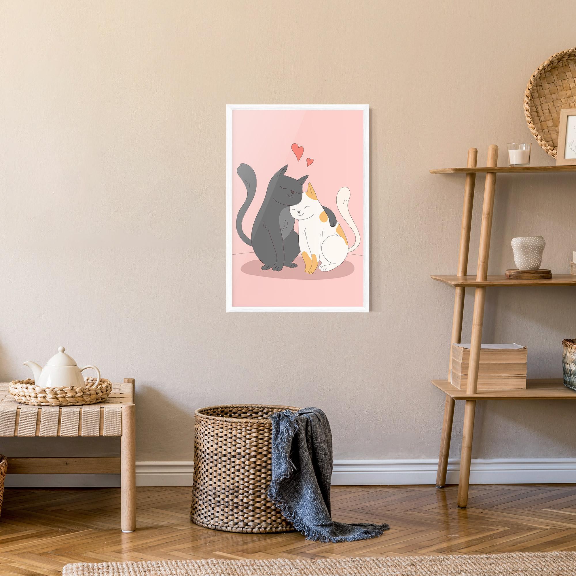 Plakat w Ramie Lover Cats mockup 9