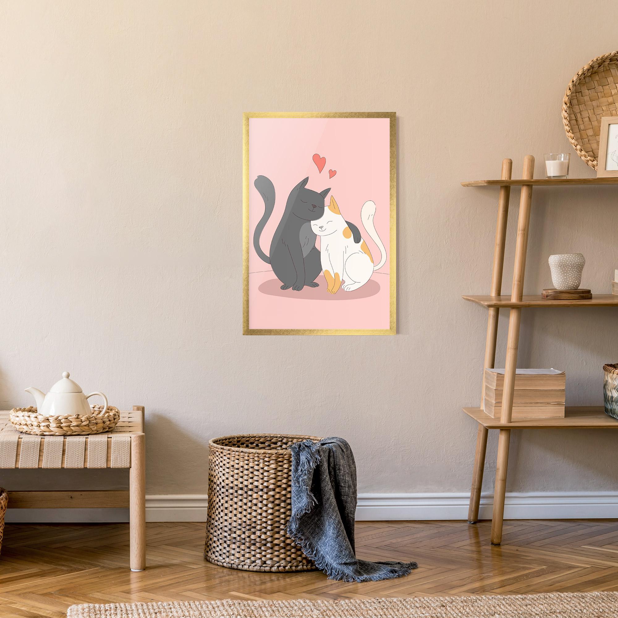 Plakat w Ramie Lover Cats mockup 9