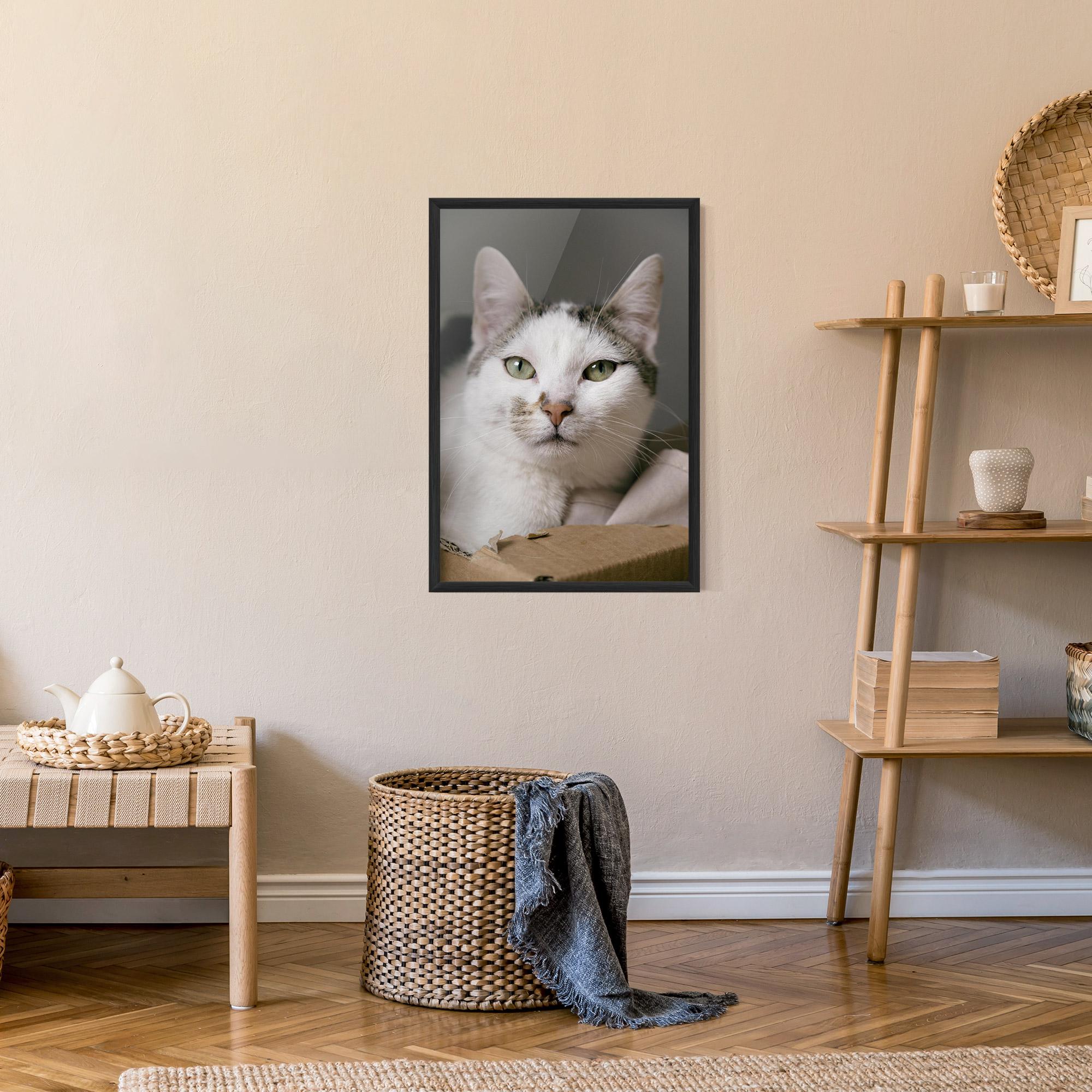 Plakat w Ramie Big Sleepy Cat mockup 9