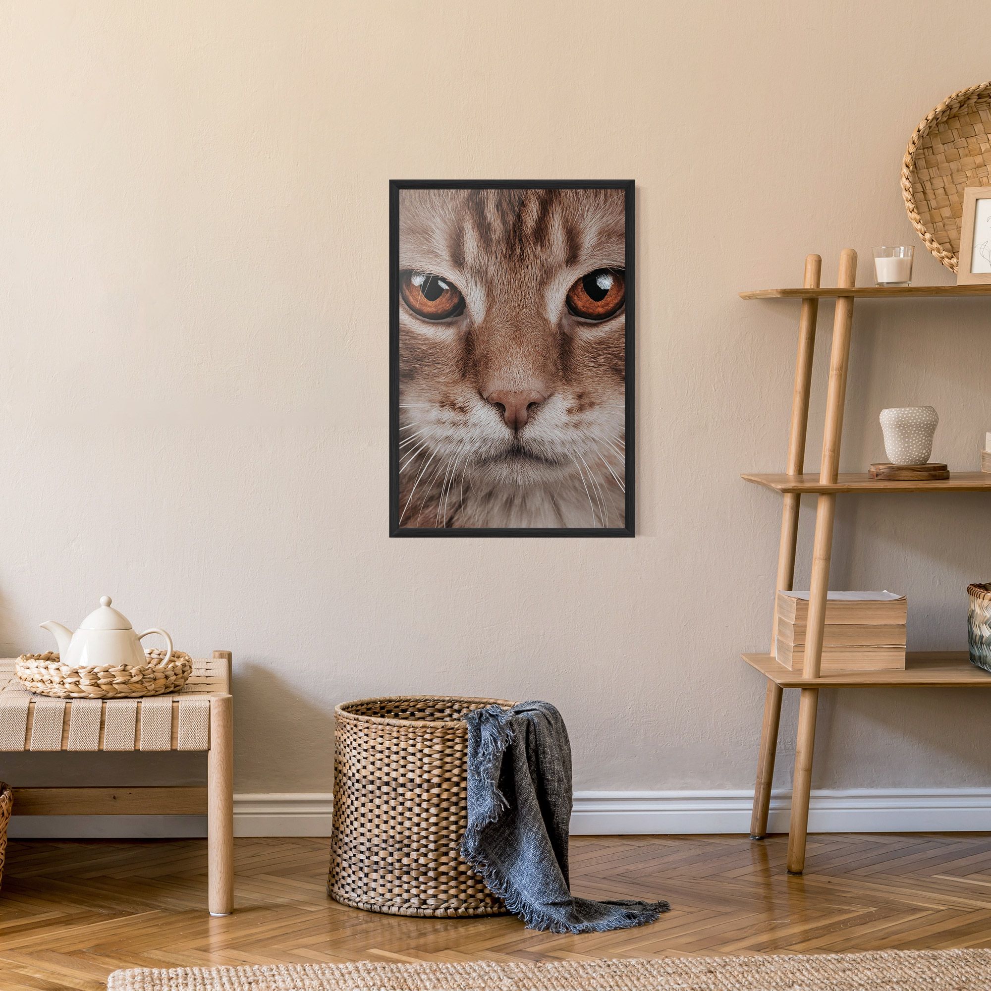 Fire Eyes Cat mockup 9