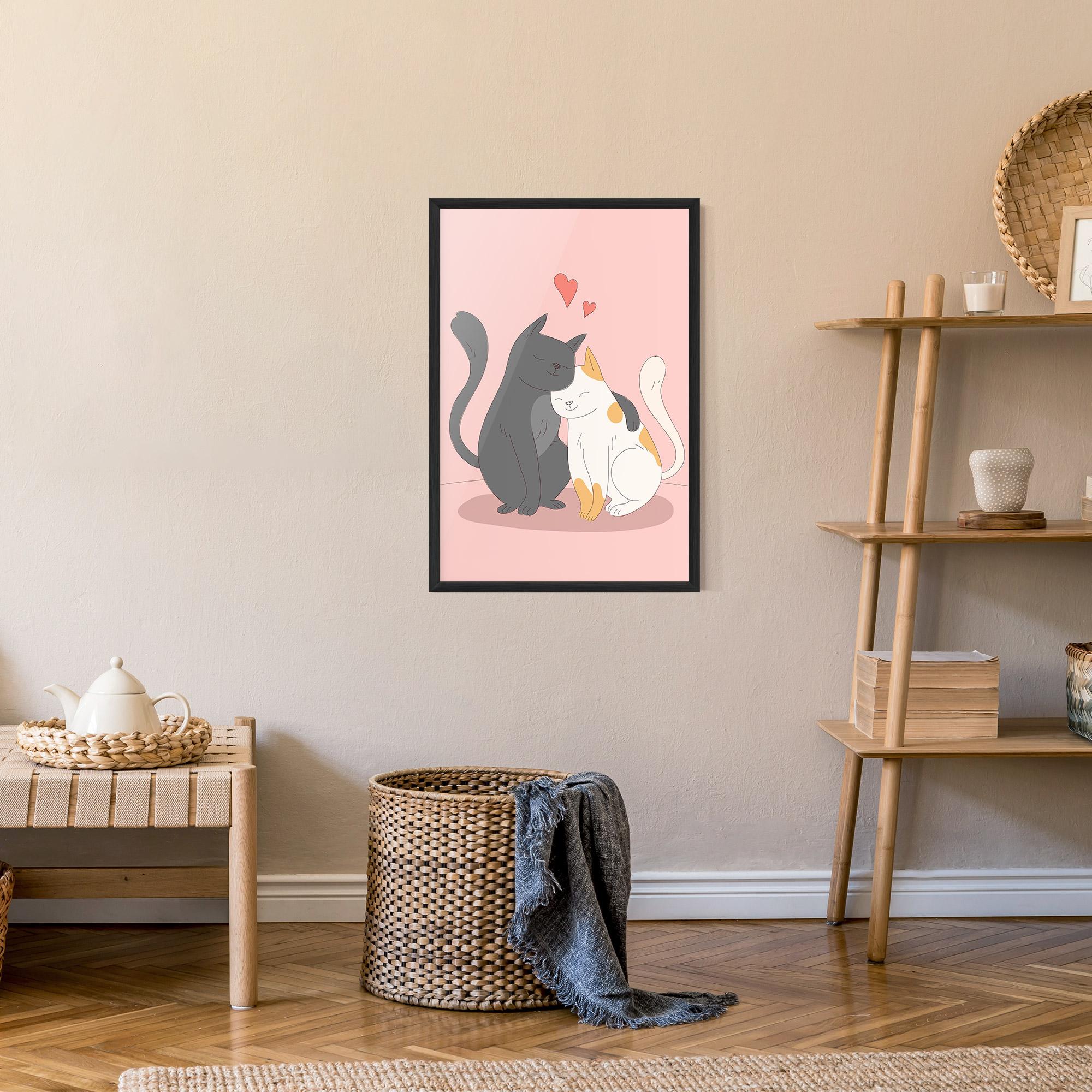 Plakat w Ramie Lover Cats mockup 9