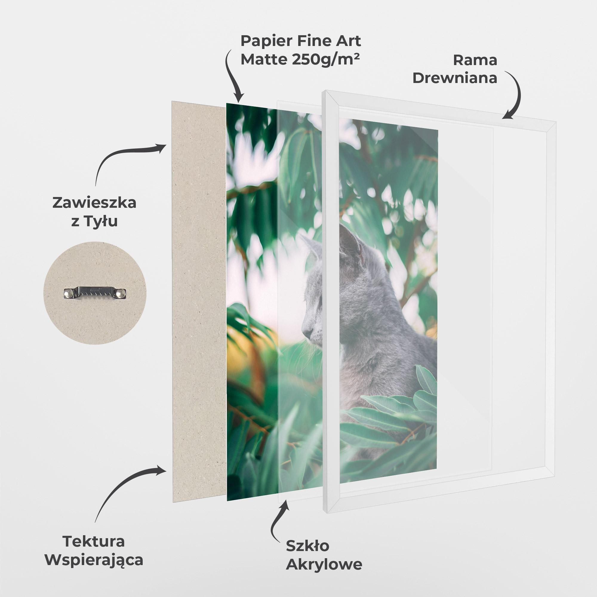 Plakat w Ramie Cat Tree mockup 1