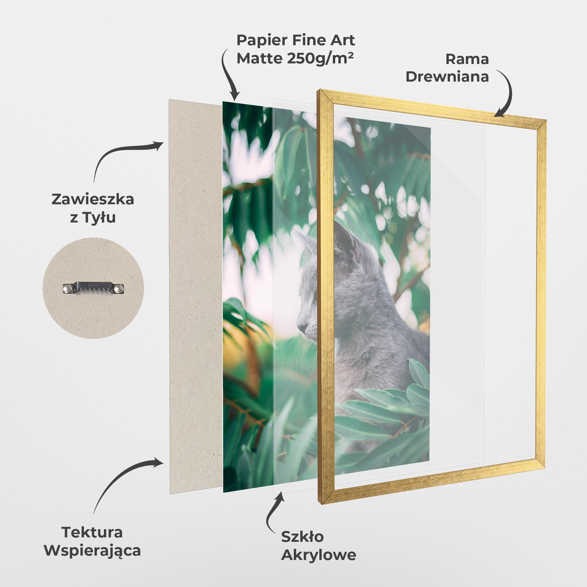 Plakat w Ramie Cat Tree mockup 1