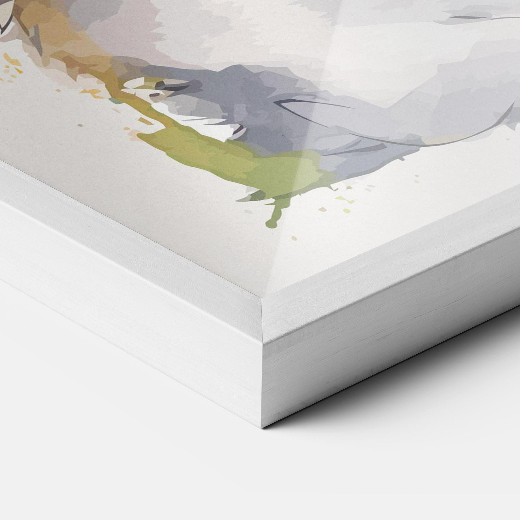 Plakat w Ramie Adorable Grey Cat mockup 3