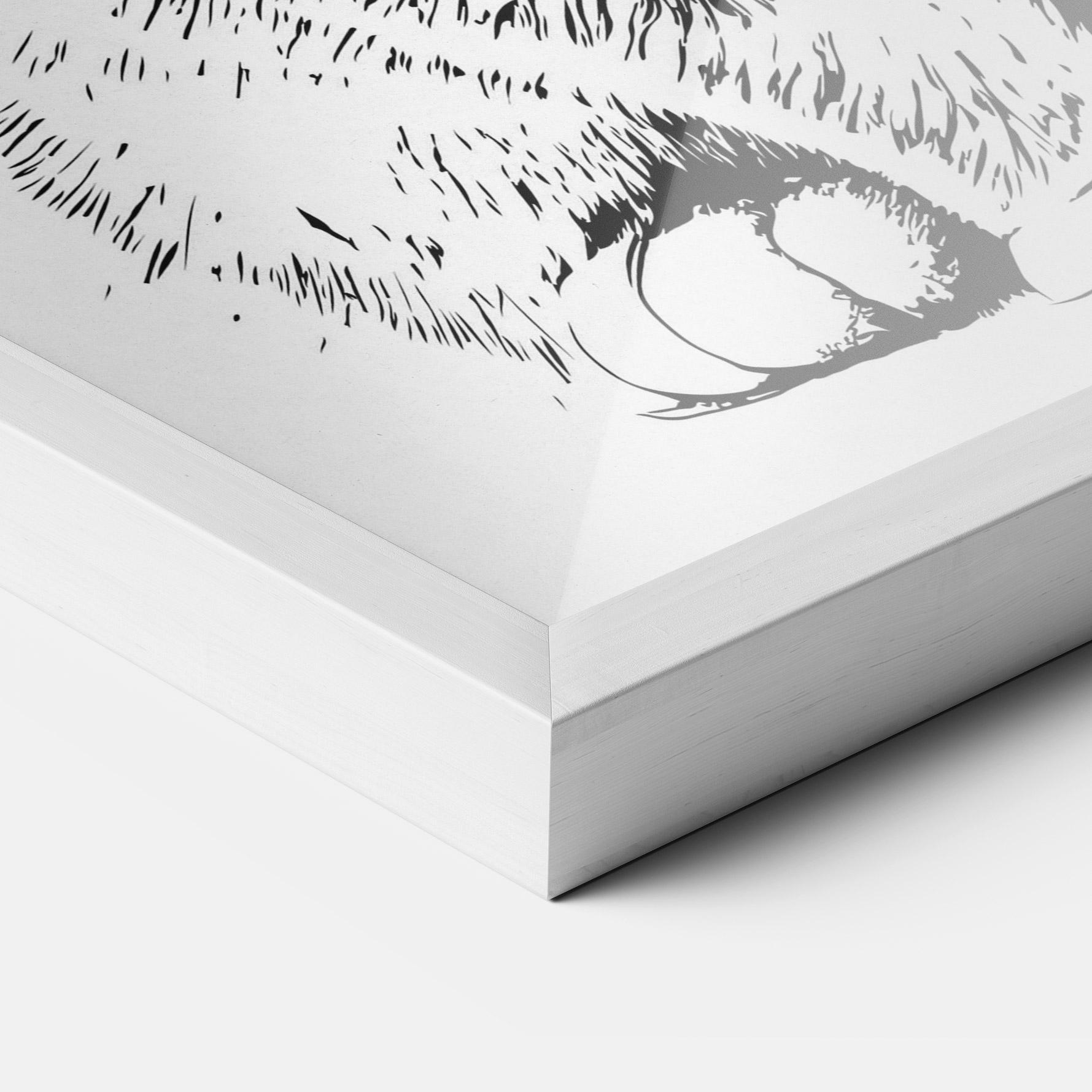 Plakat w Ramie Hand Drawn Cat mockup 3