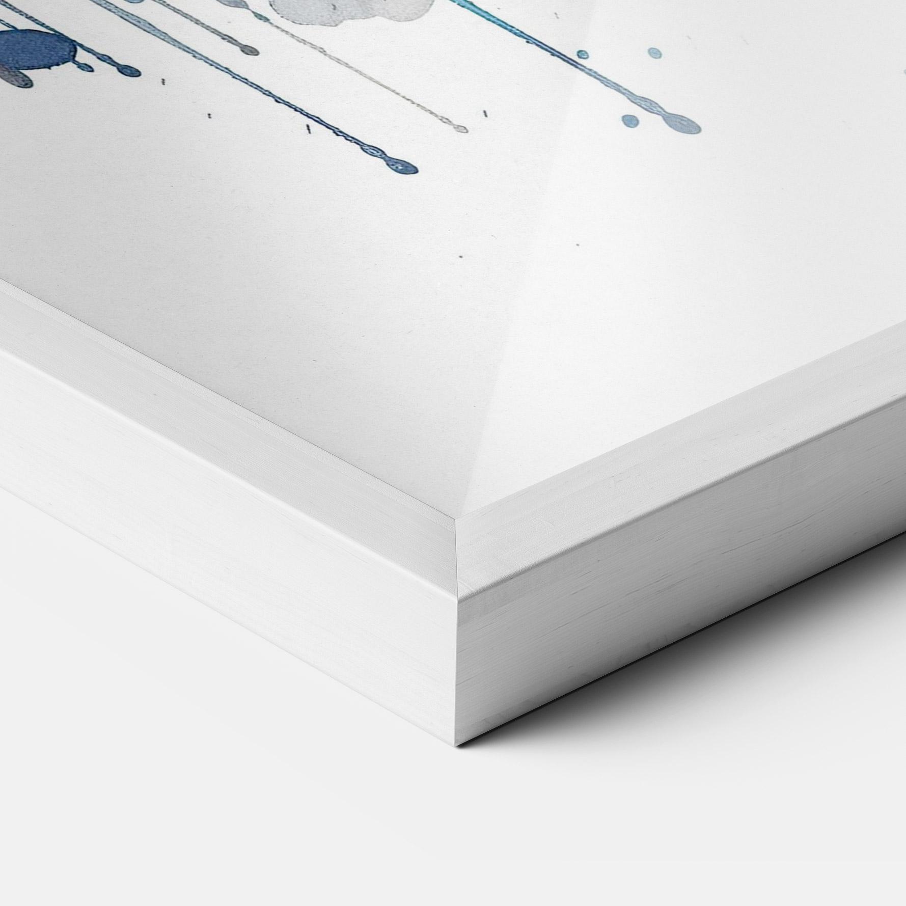 Plakat w Ramie Orange Blue Eyes Cat mockup 3