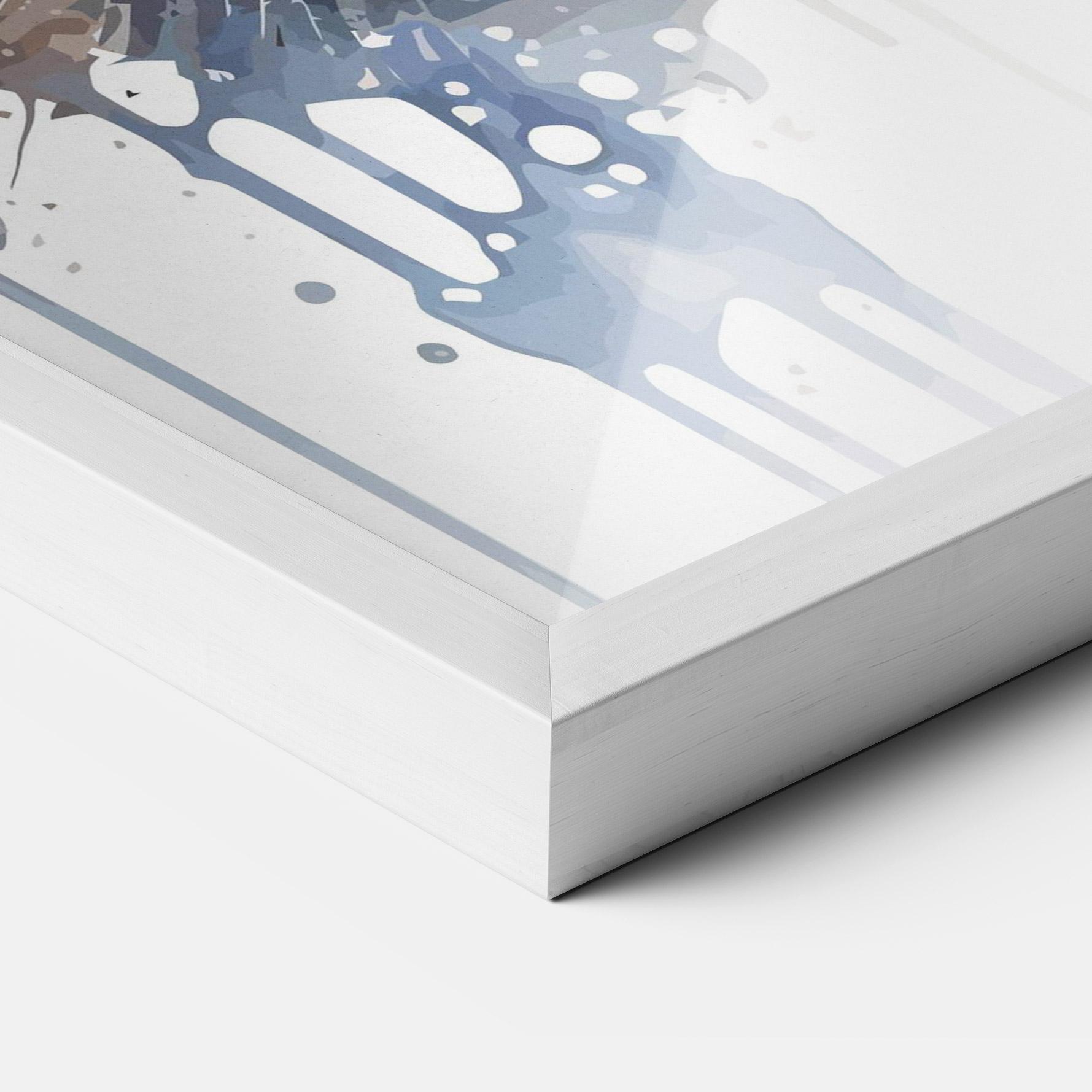 Plakat w Ramie Watercolor Animal Cat mockup 3