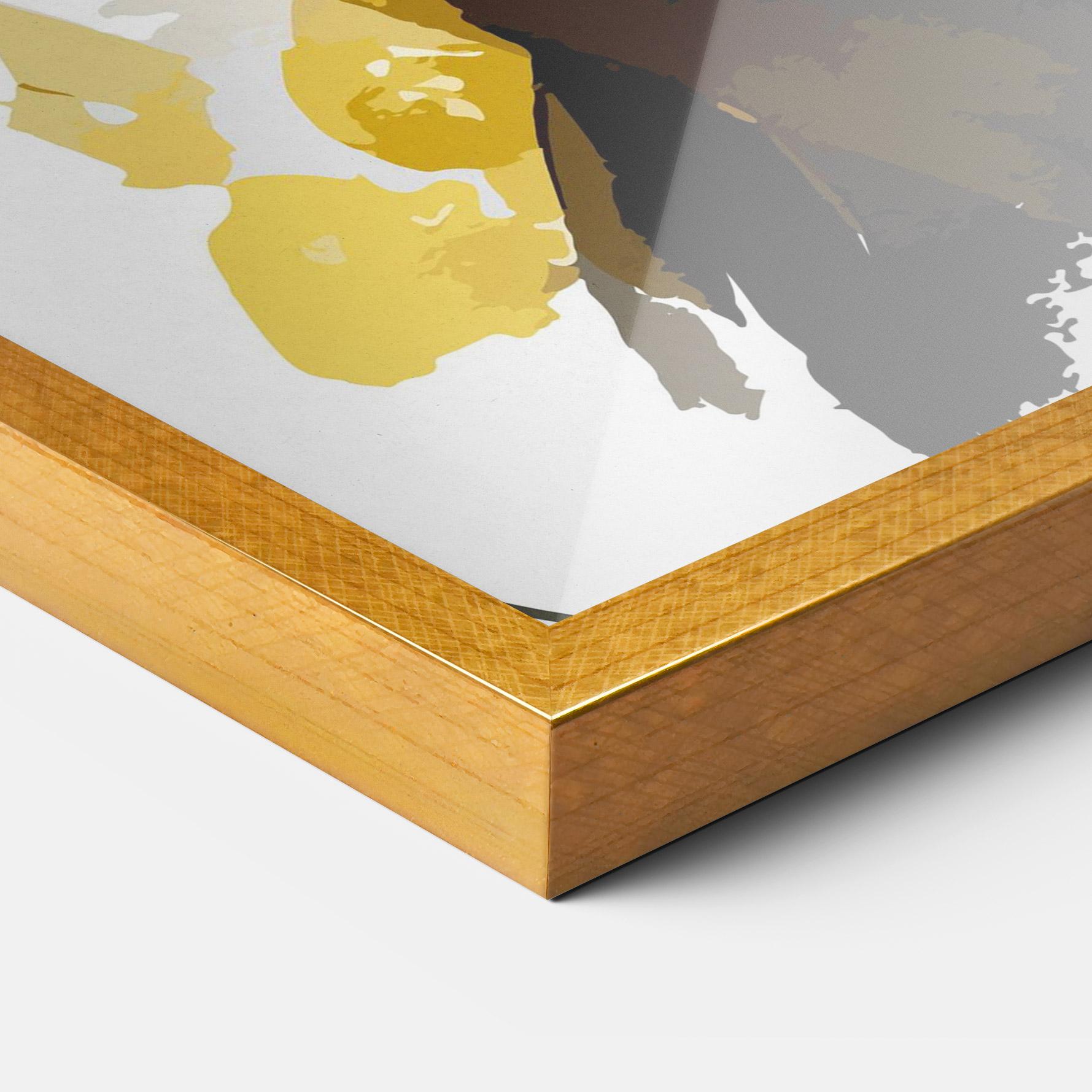 Plakat w Ramie Beautiful Black Cat mockup 3