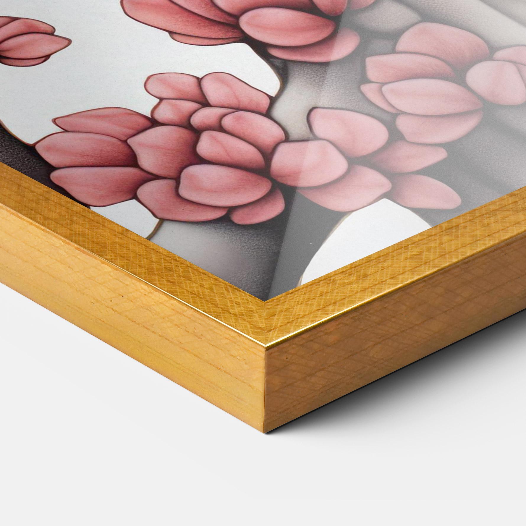 Plakat w Ramie Blue Eyes Cat Drawing mockup 3