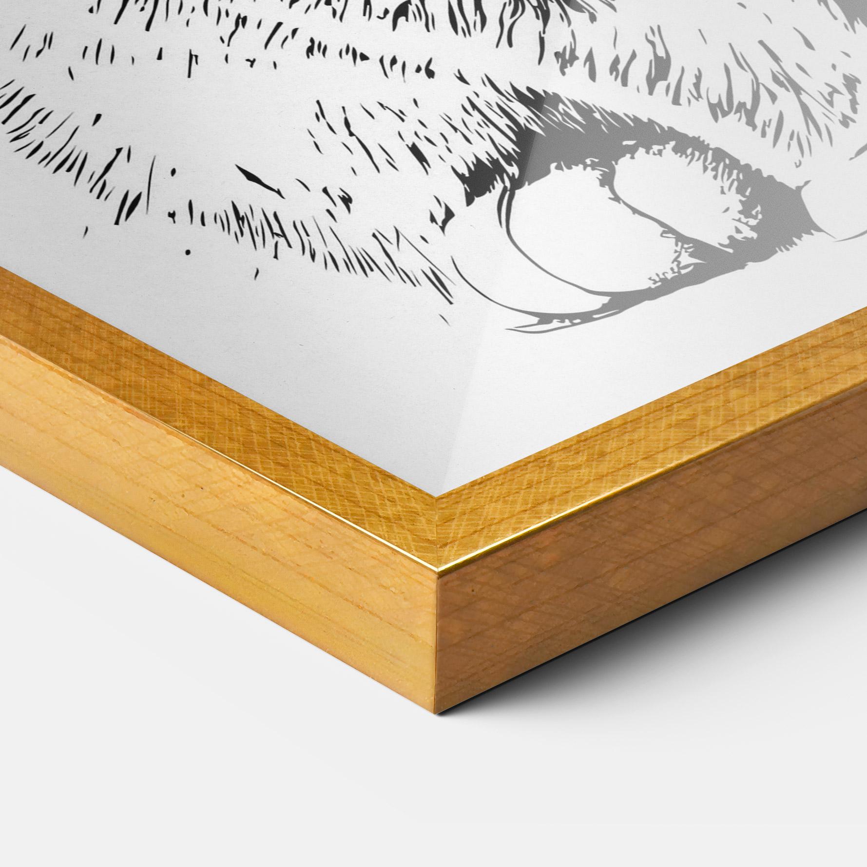 Plakat w Ramie Hand Drawn Cat mockup 3