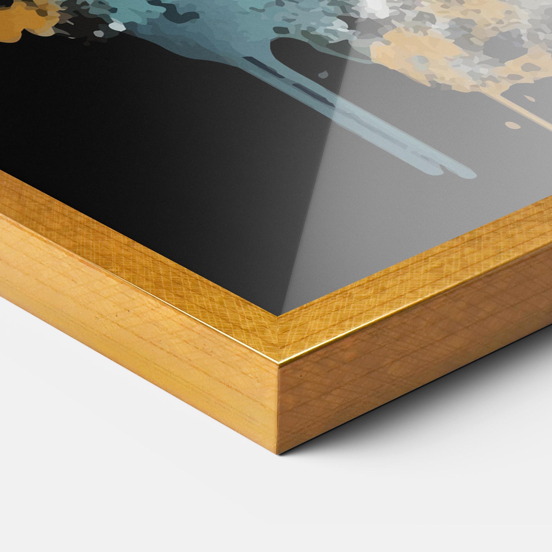 Plakat w Ramie Painted Cat mockup 3