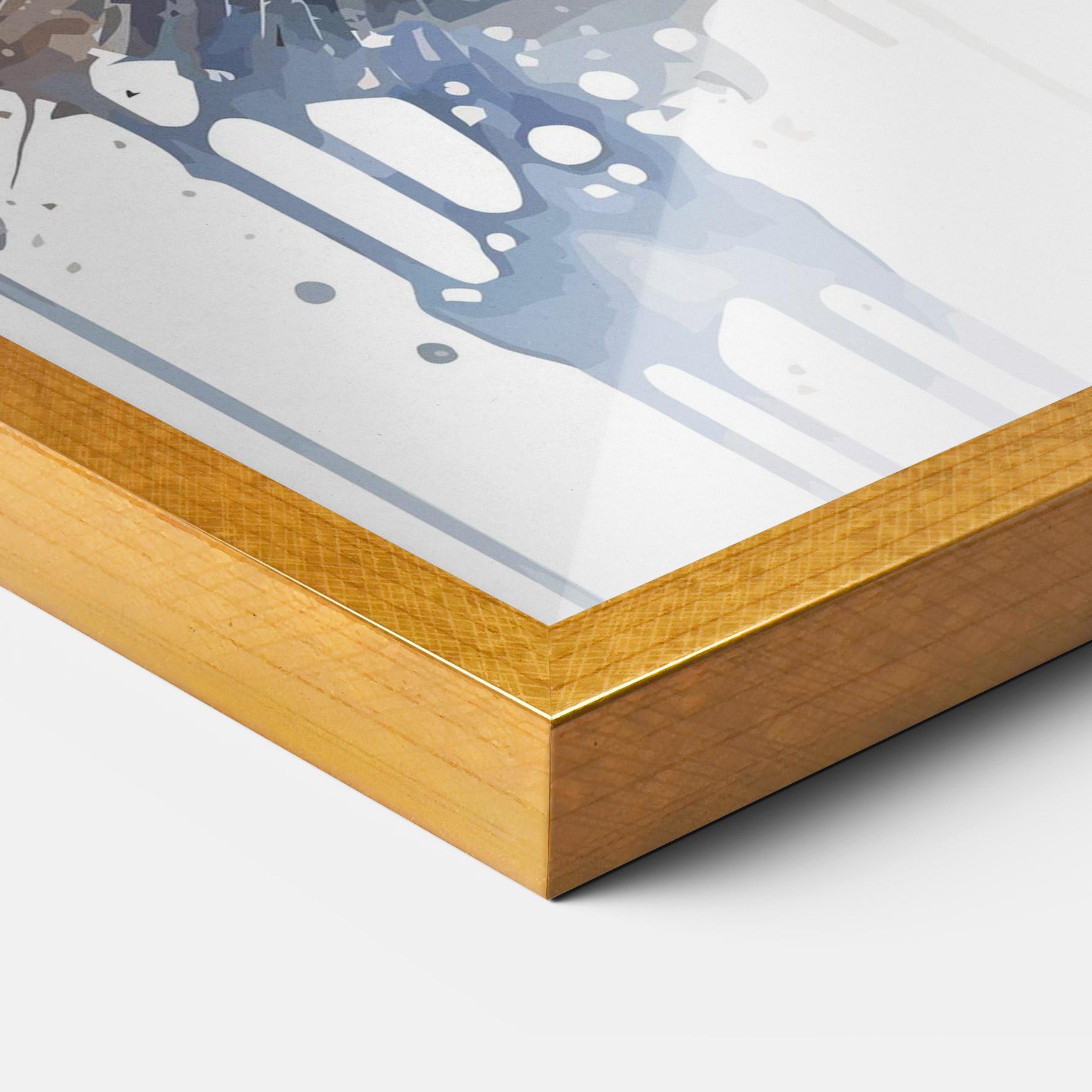 Plakat w Ramie Watercolor Animal Cat mockup 3