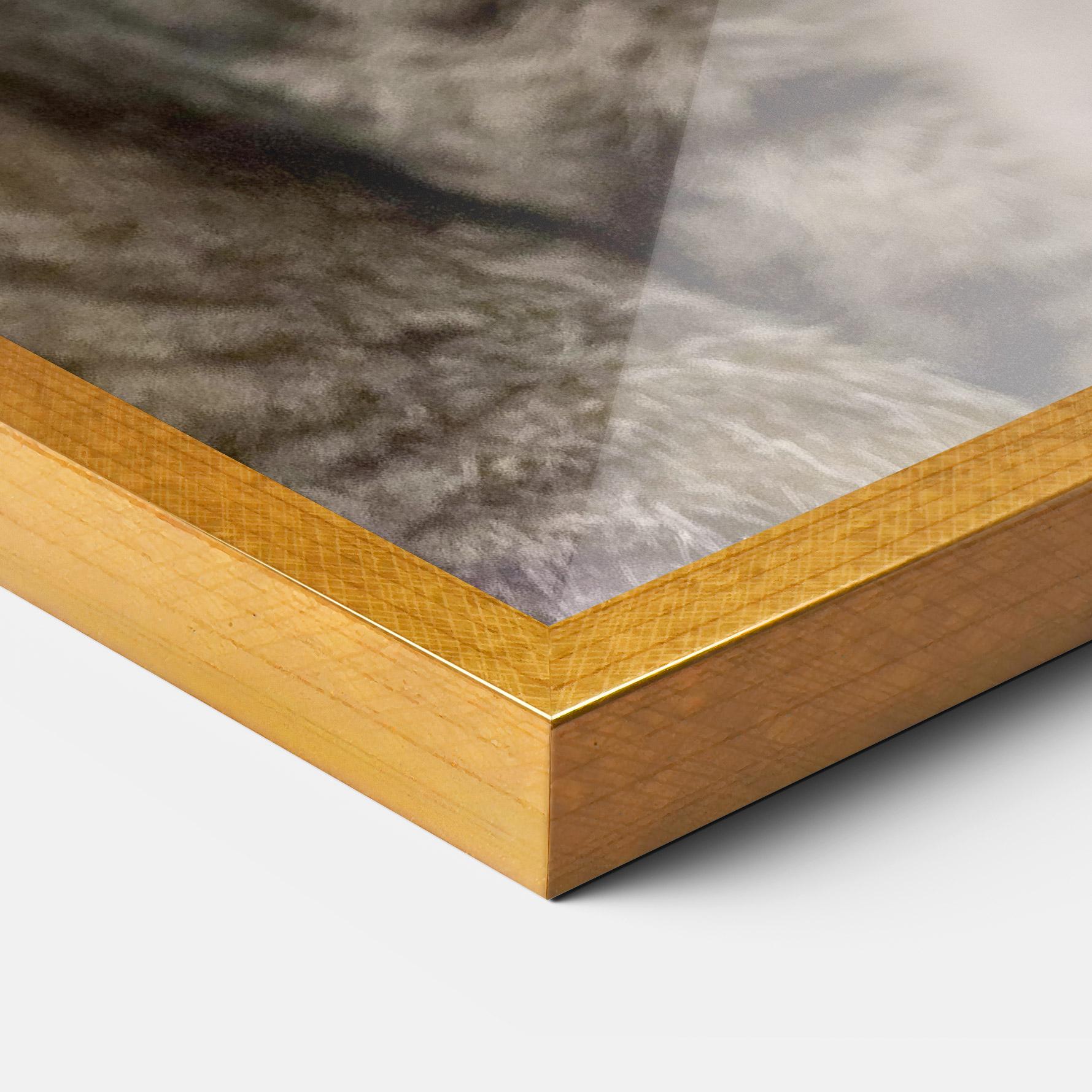 Plakat w Ramie Yellow Eyes Cat mockup 3