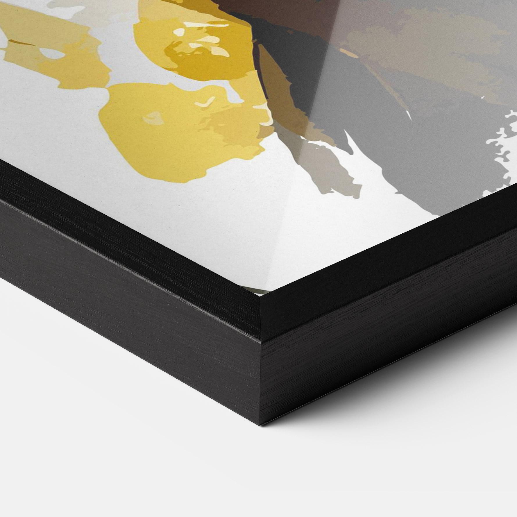 Plakat w Ramie Beautiful Black Cat mockup 3