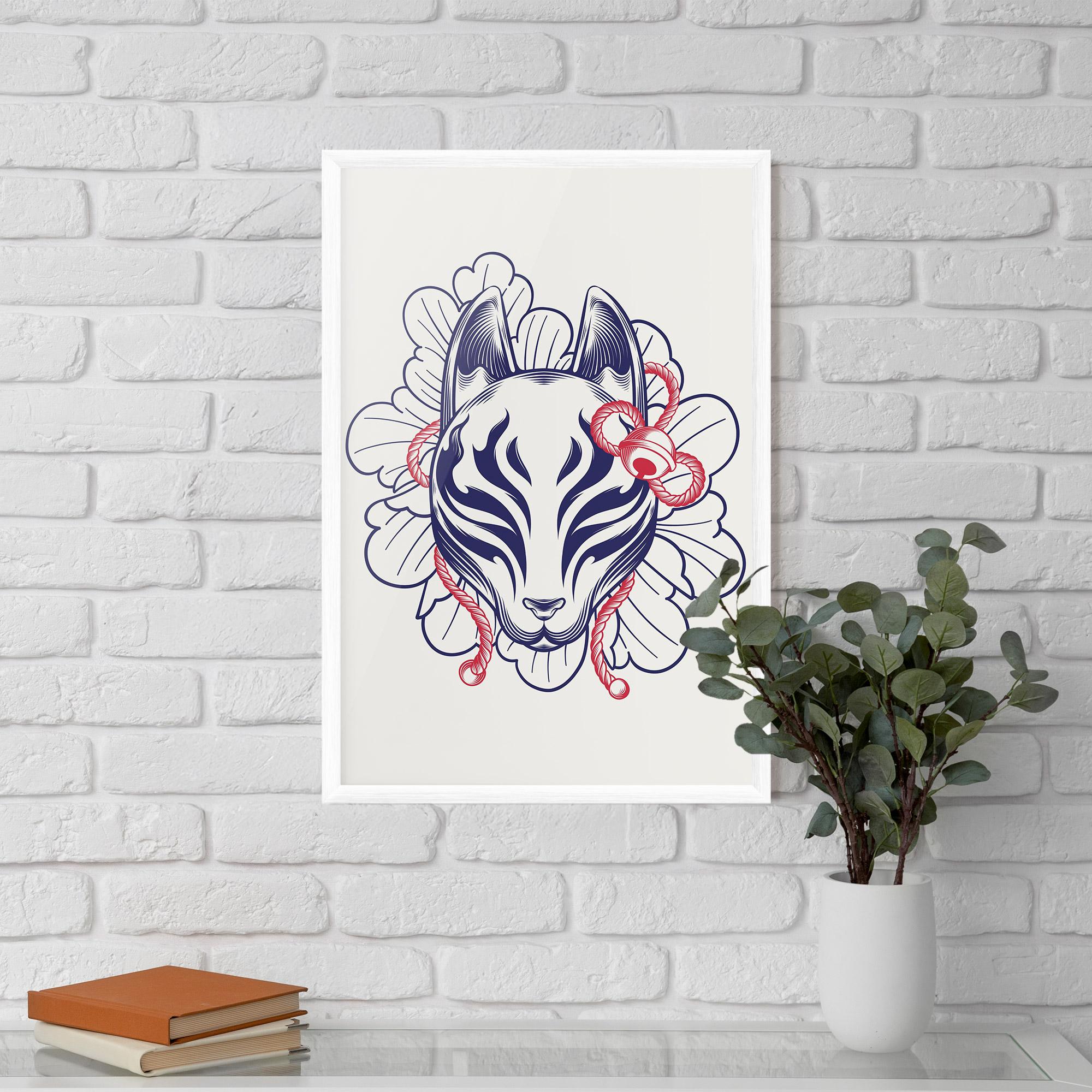 Plakat w Ramie Asiatic Cat mockup 5