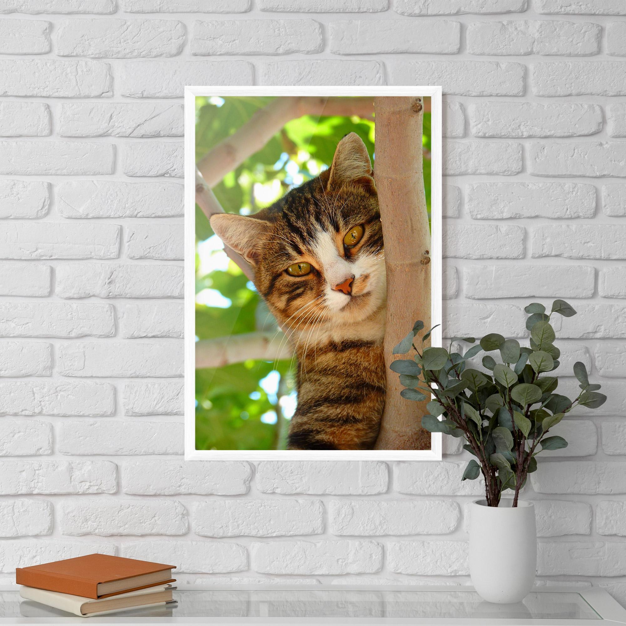 Plakat w Ramie Tree Cat mockup 5