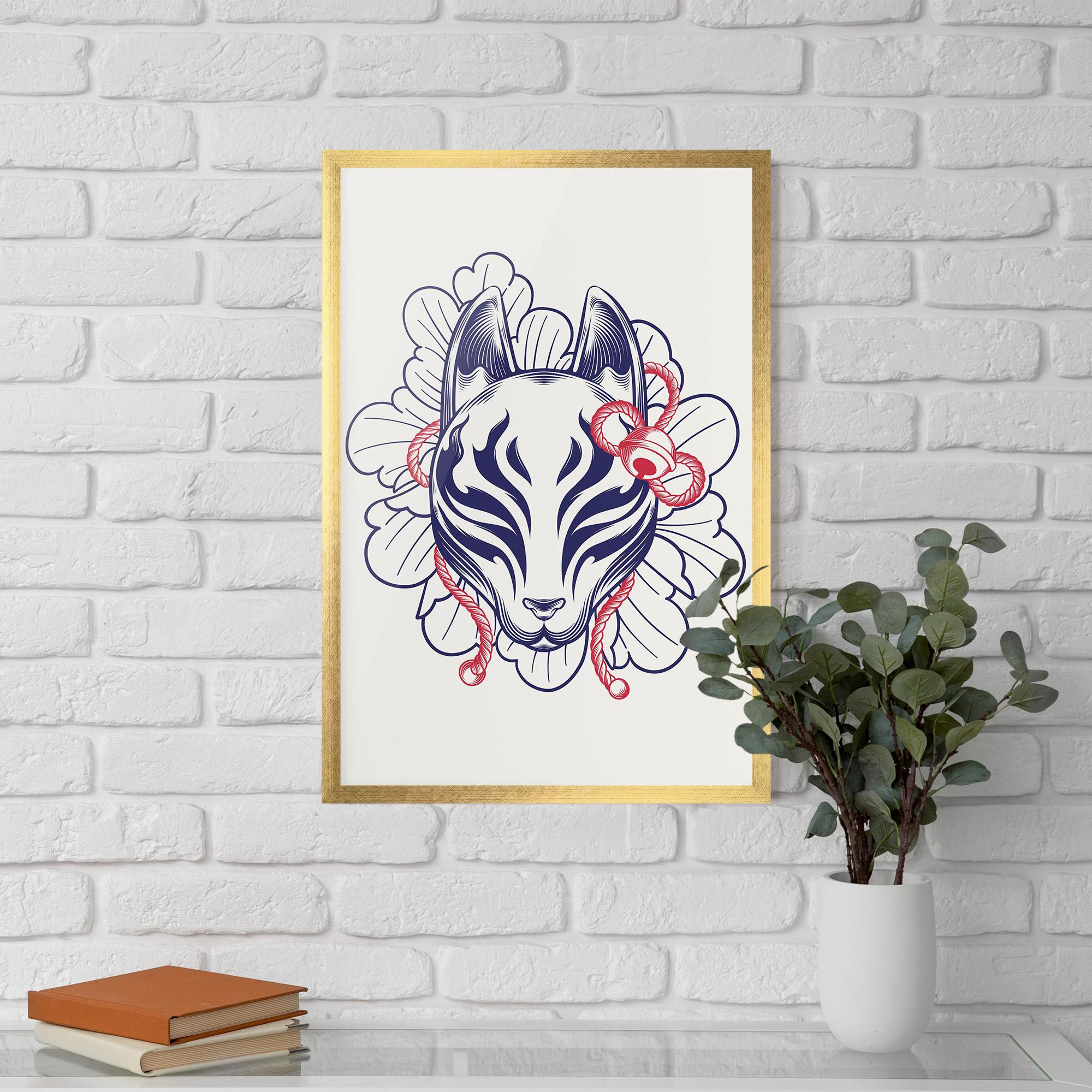 Plakat w Ramie Asiatic Cat mockup 5