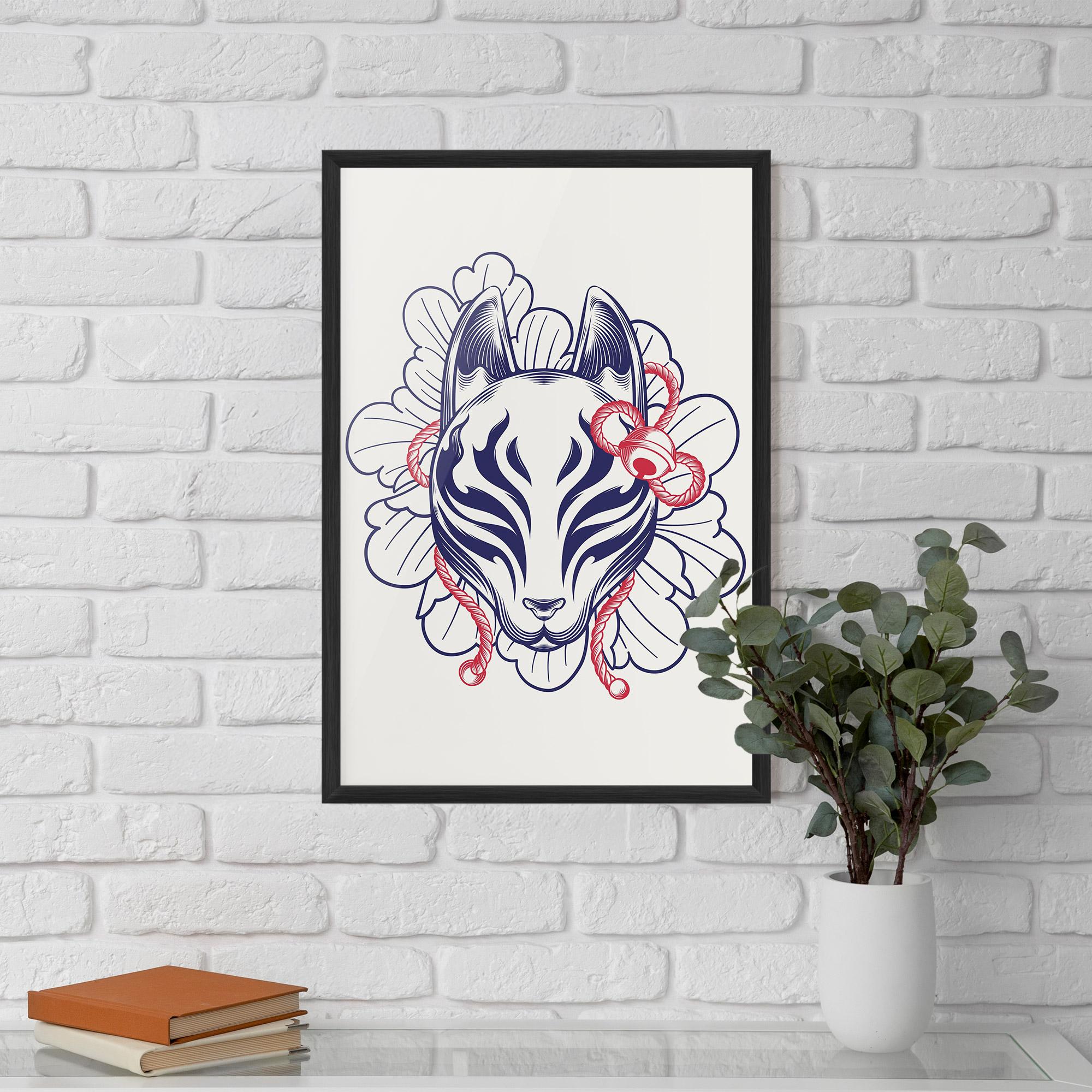 Plakat w Ramie Asiatic Cat mockup 5