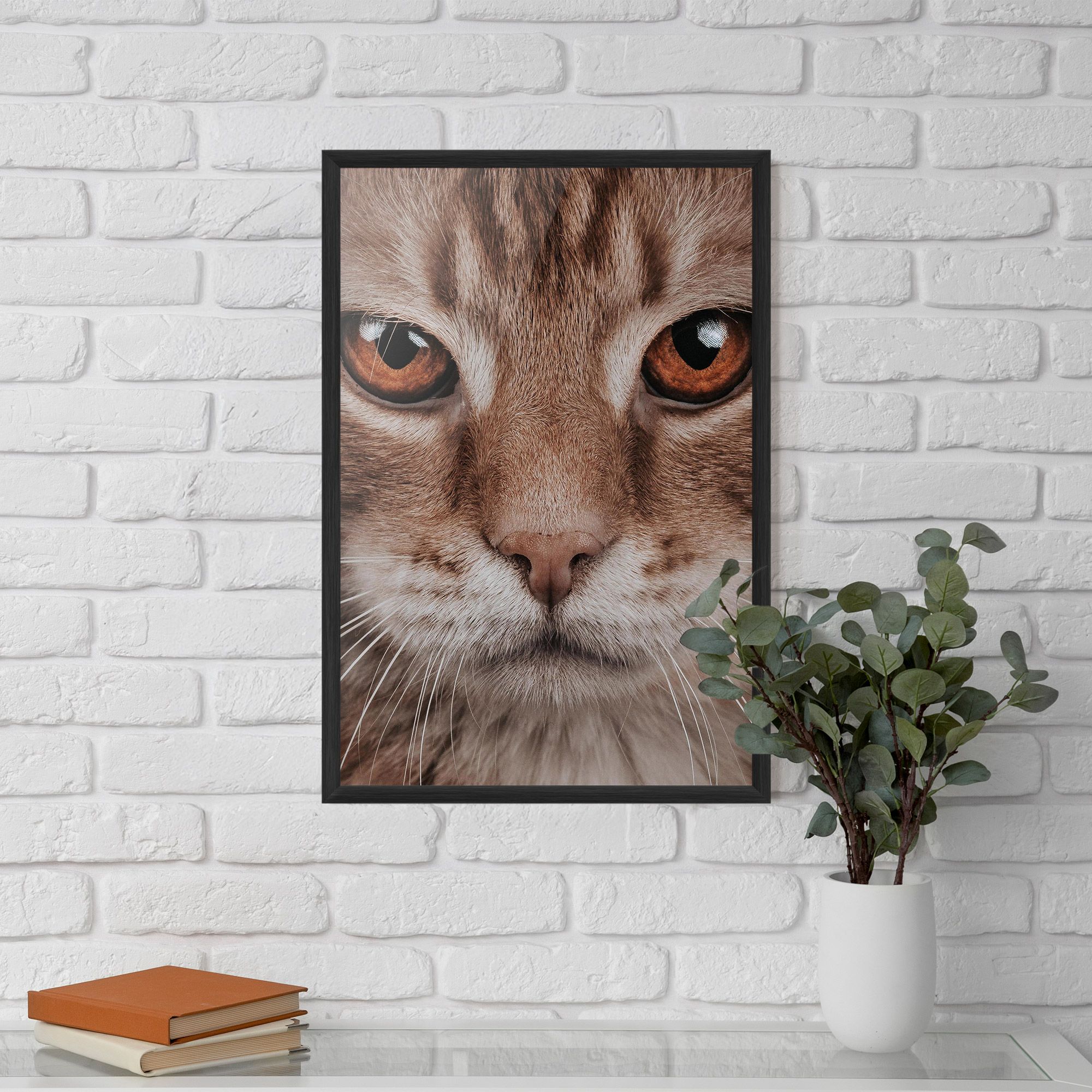 Fire Eyes Cat mockup 5