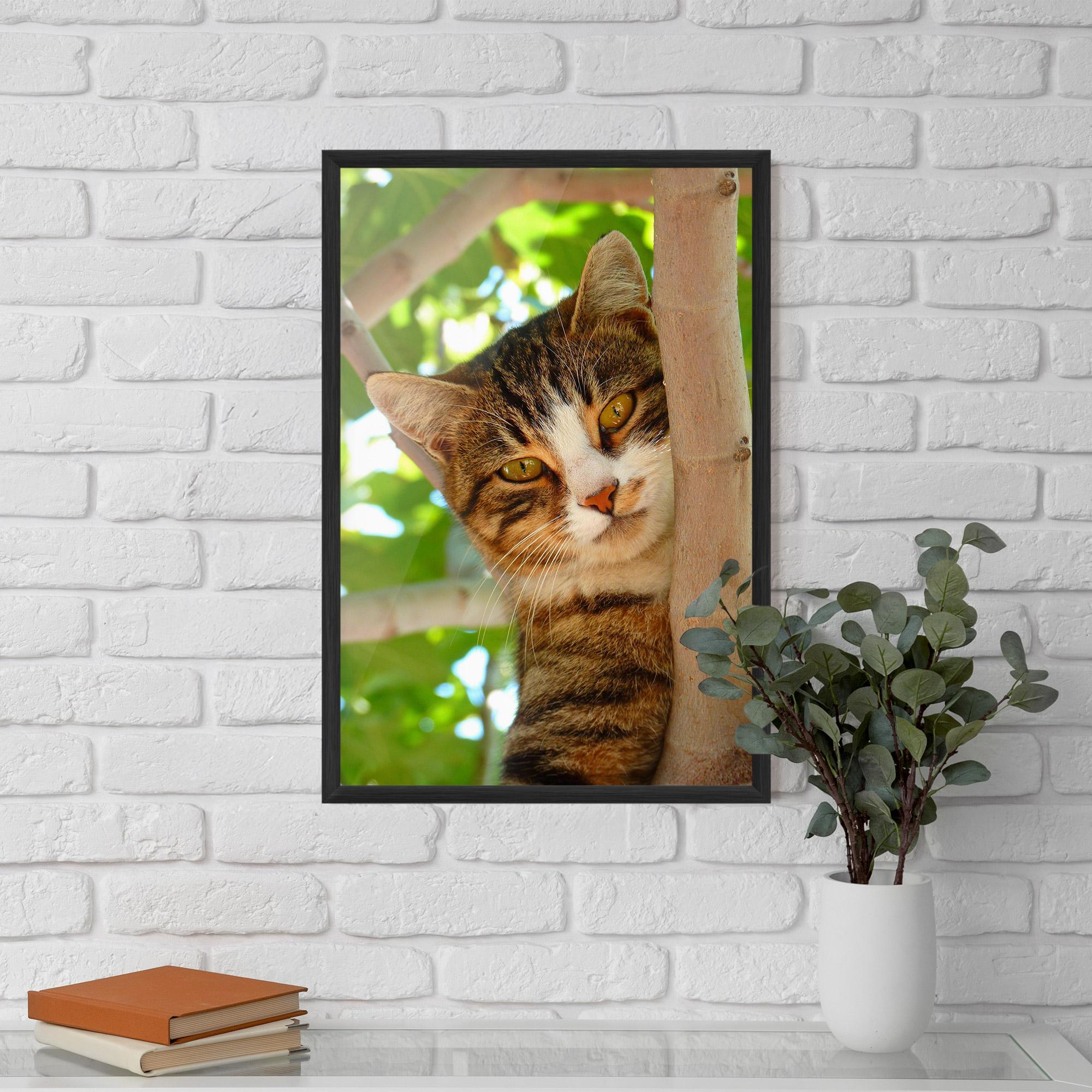 Plakat w Ramie Tree Cat mockup 5