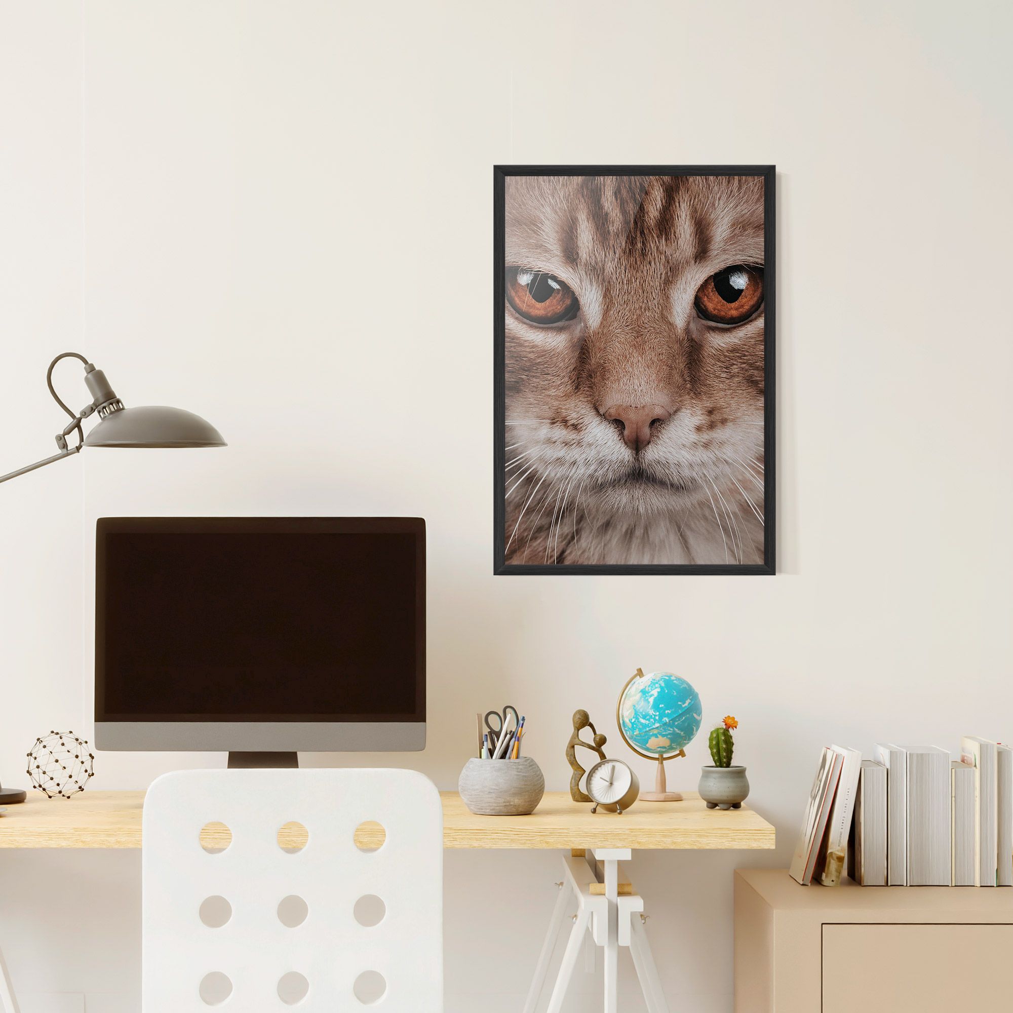 Fire Eyes Cat mockup 6