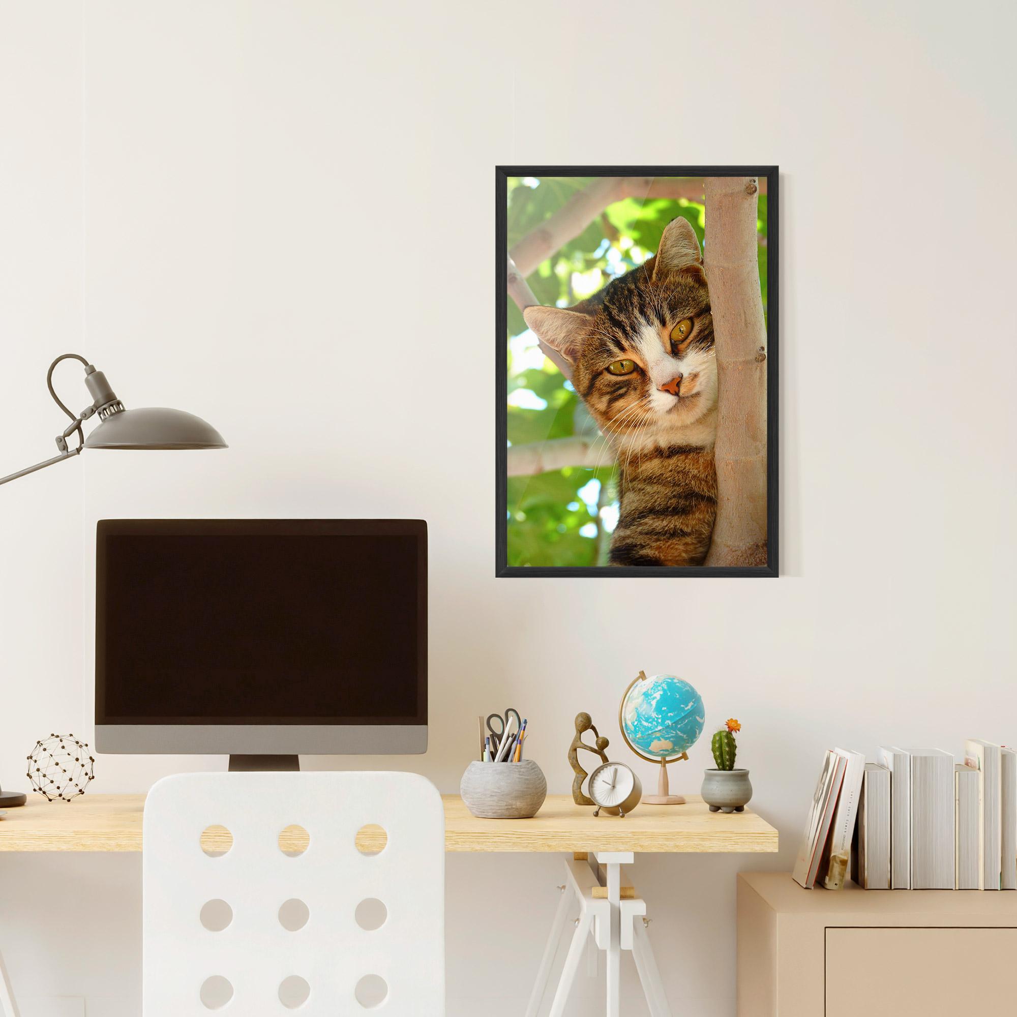 Plakat w Ramie Tree Cat mockup 6