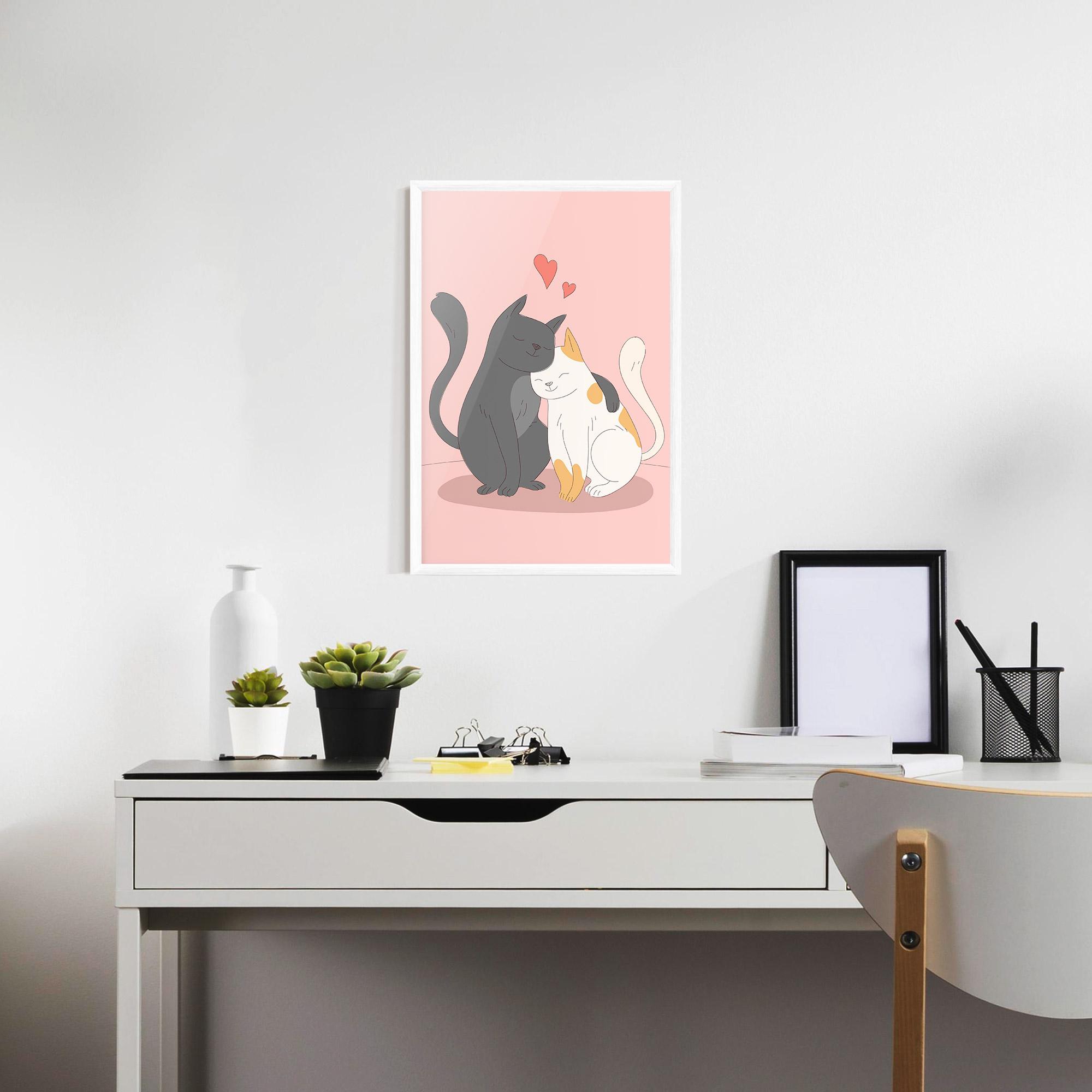 Plakat w Ramie Lover Cats mockup 7