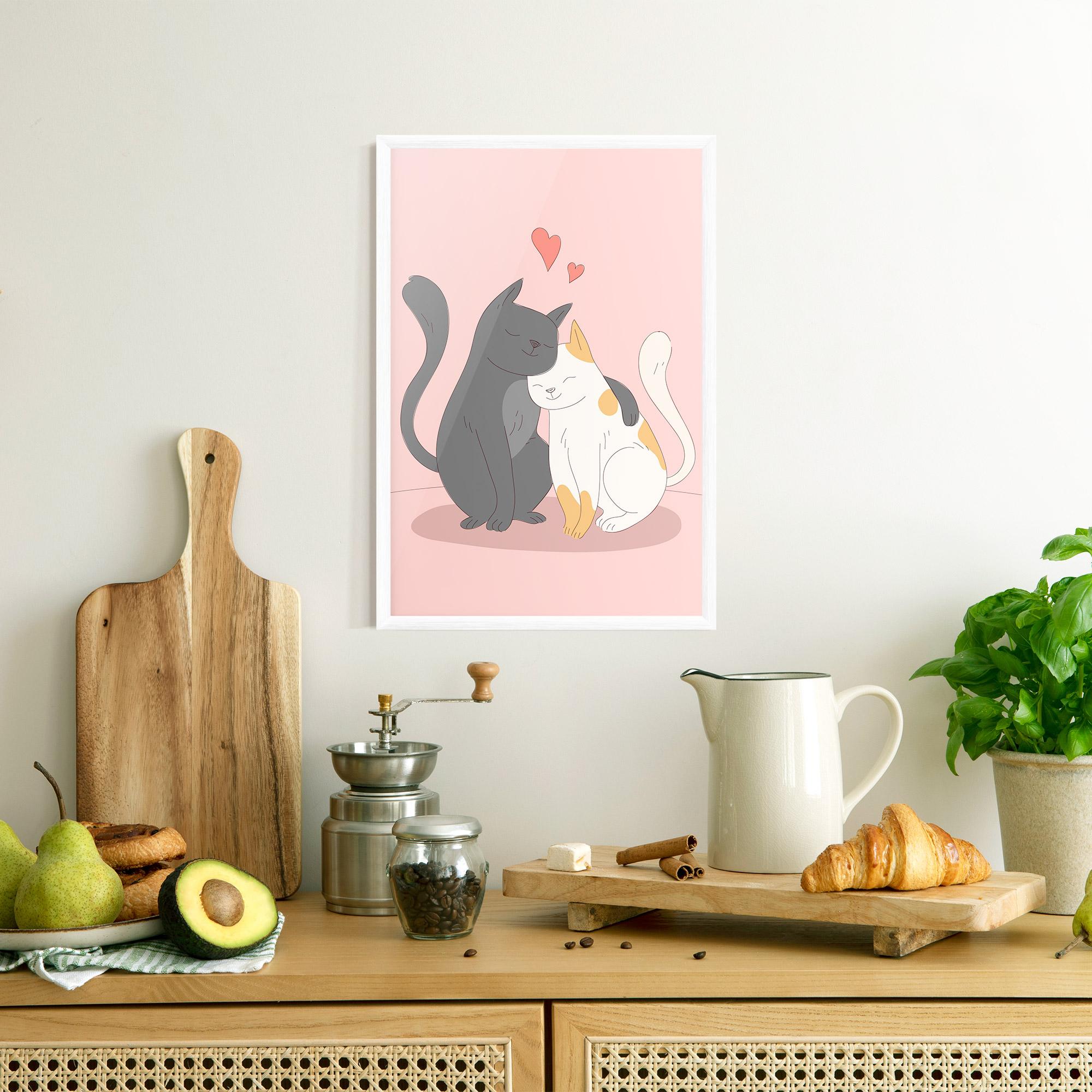 Plakat w Ramie Lover Cats mockup 8