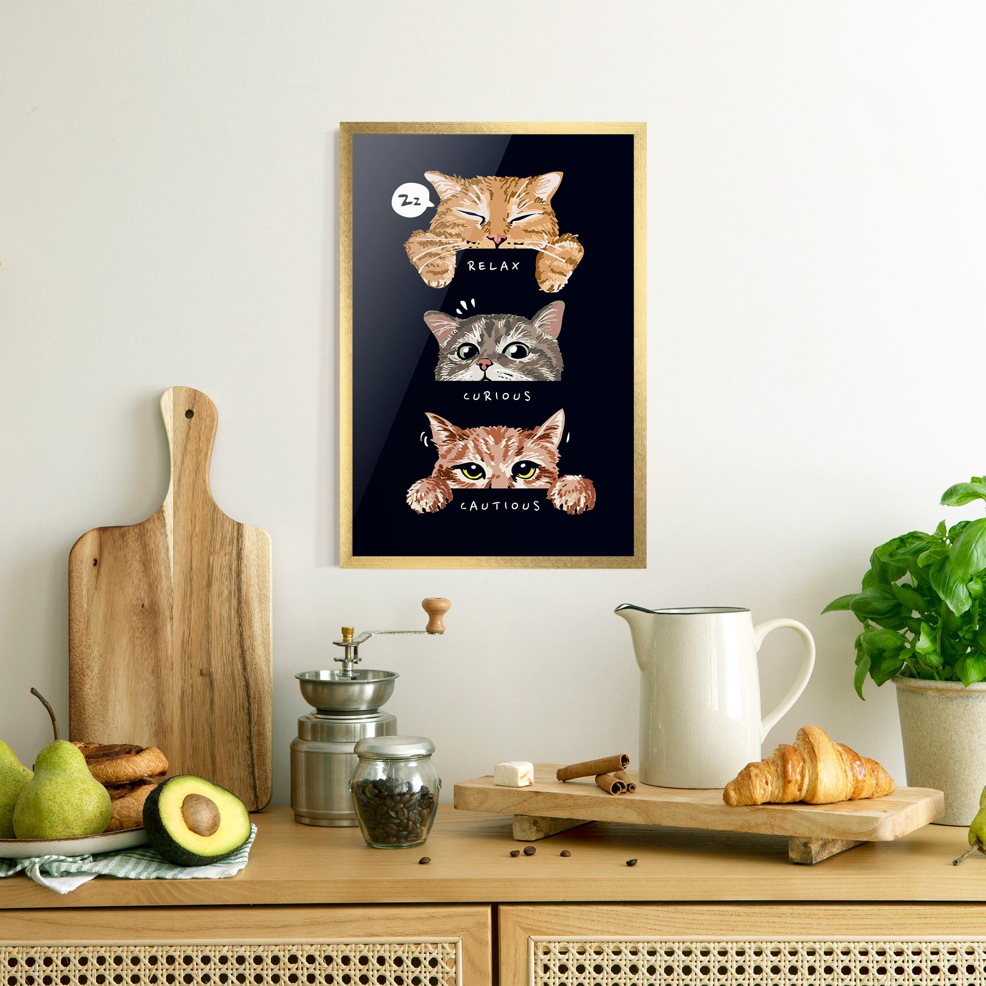 Plakat w Ramie Relax Cat mockup 8