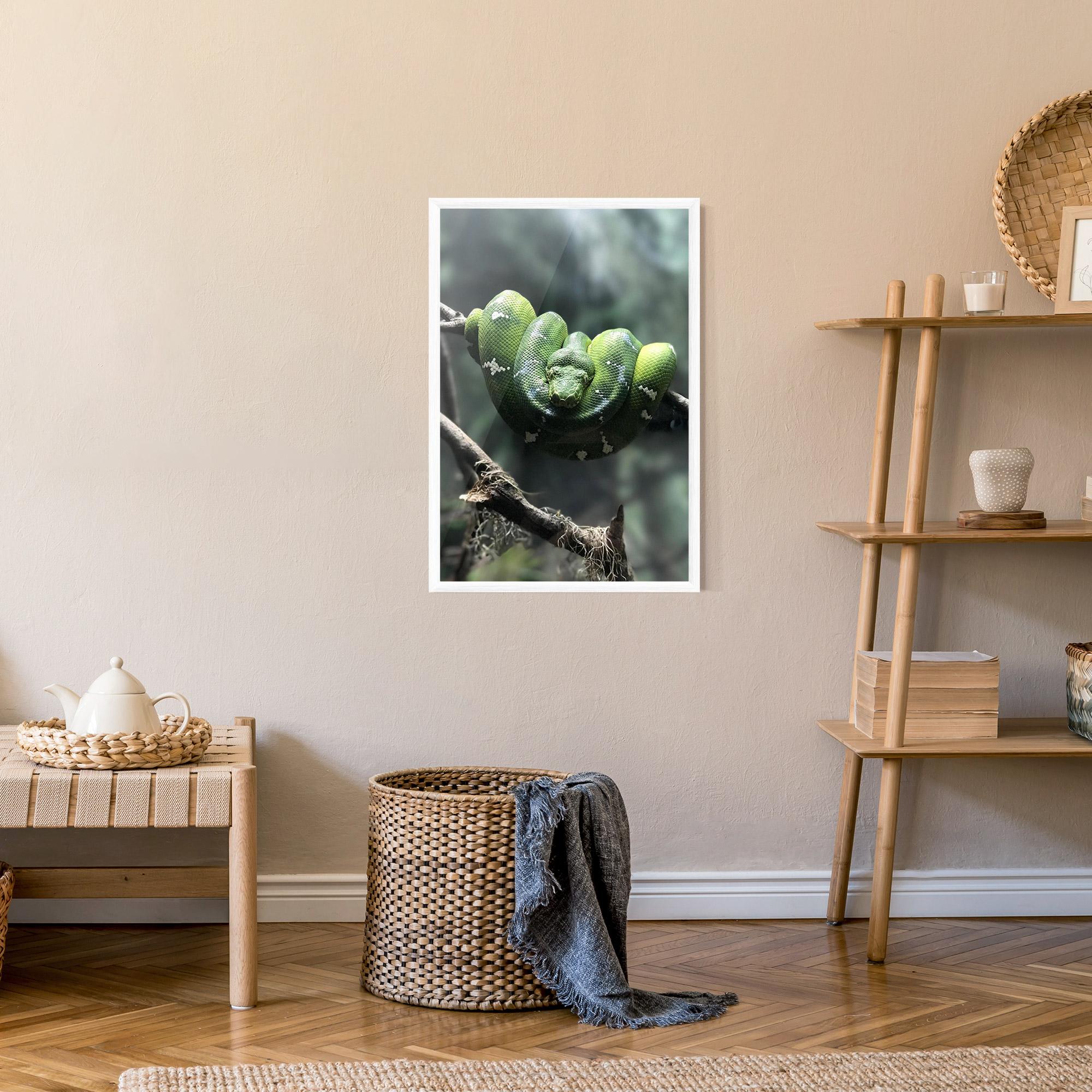 Plakat w Ramie Sleepy Snake mockup 9