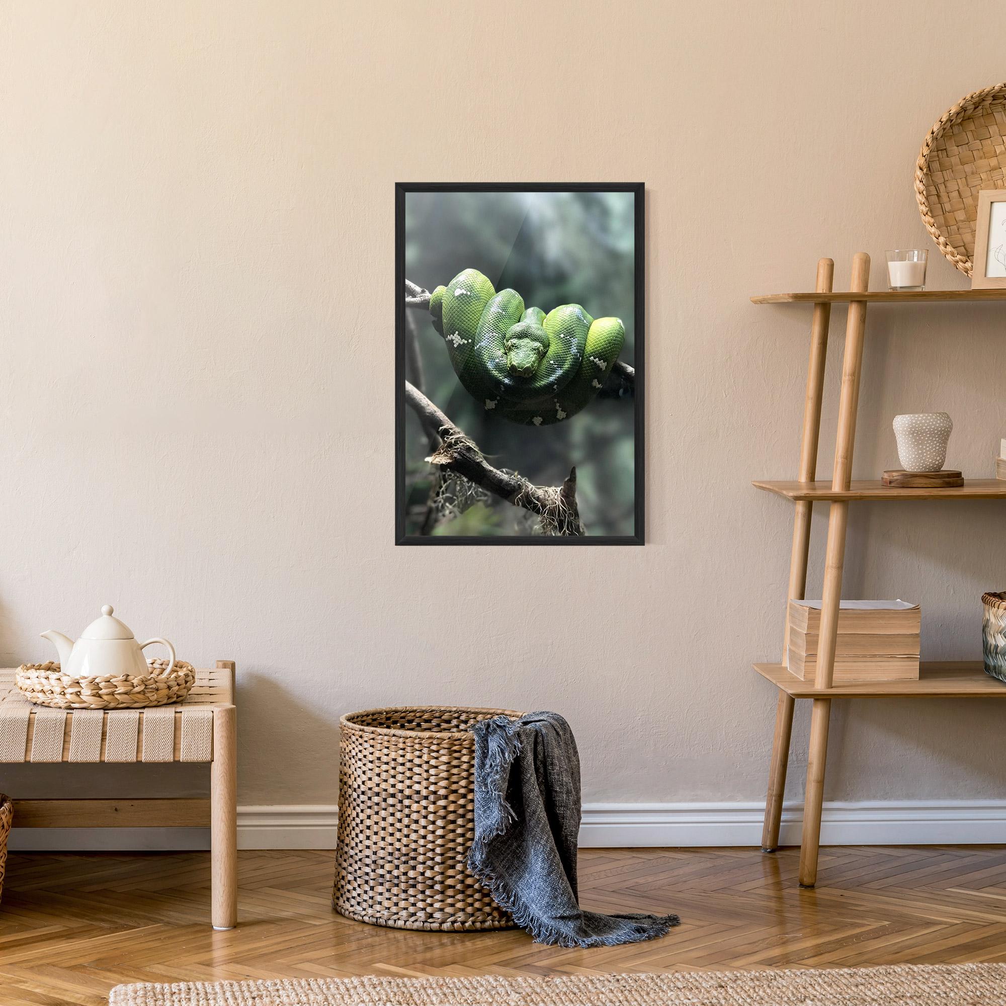 Plakat w Ramie Sleepy Snake mockup 9