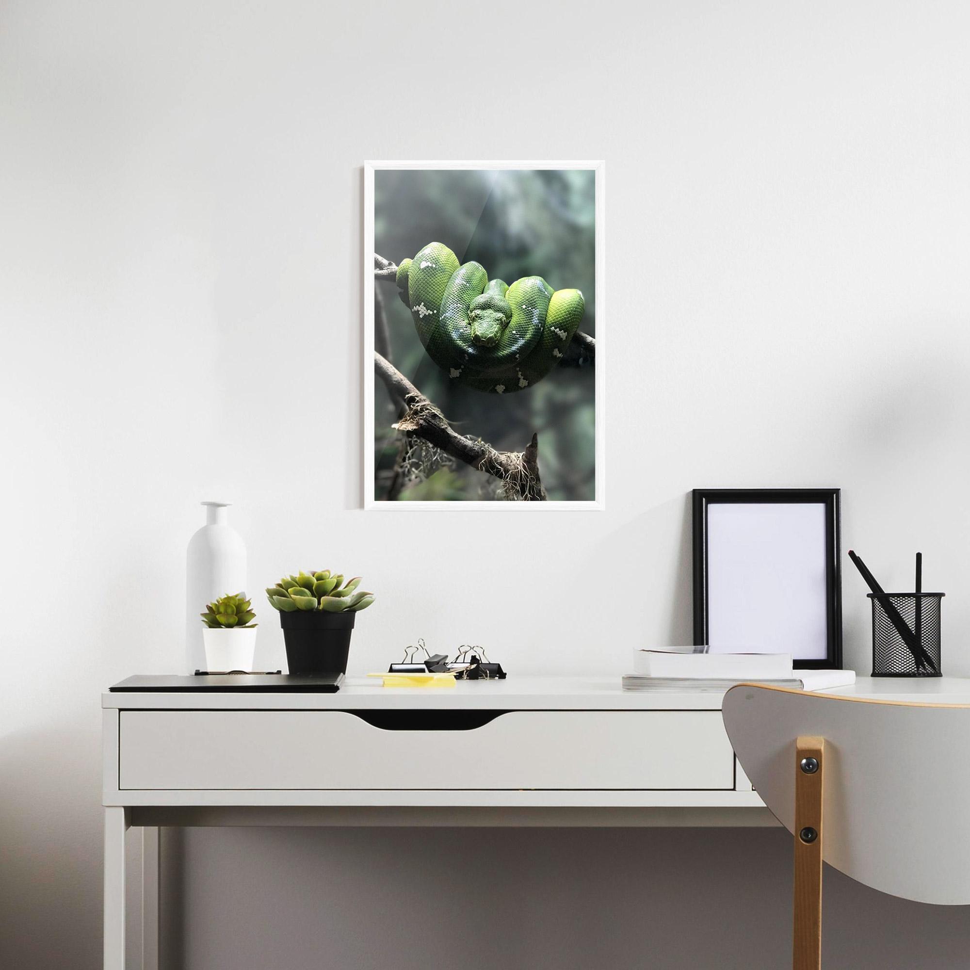 Plakat w Ramie Sleepy Snake mockup 7