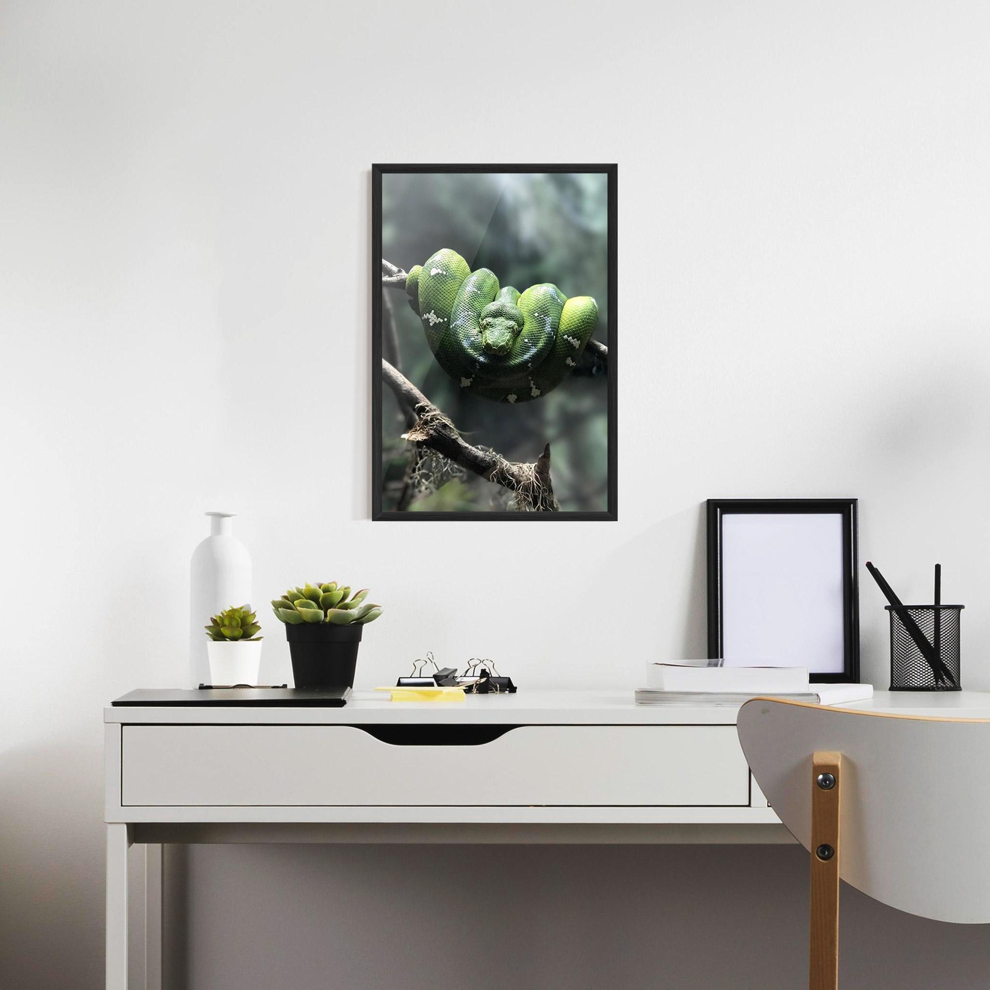 Plakat w Ramie Sleepy Snake mockup 7