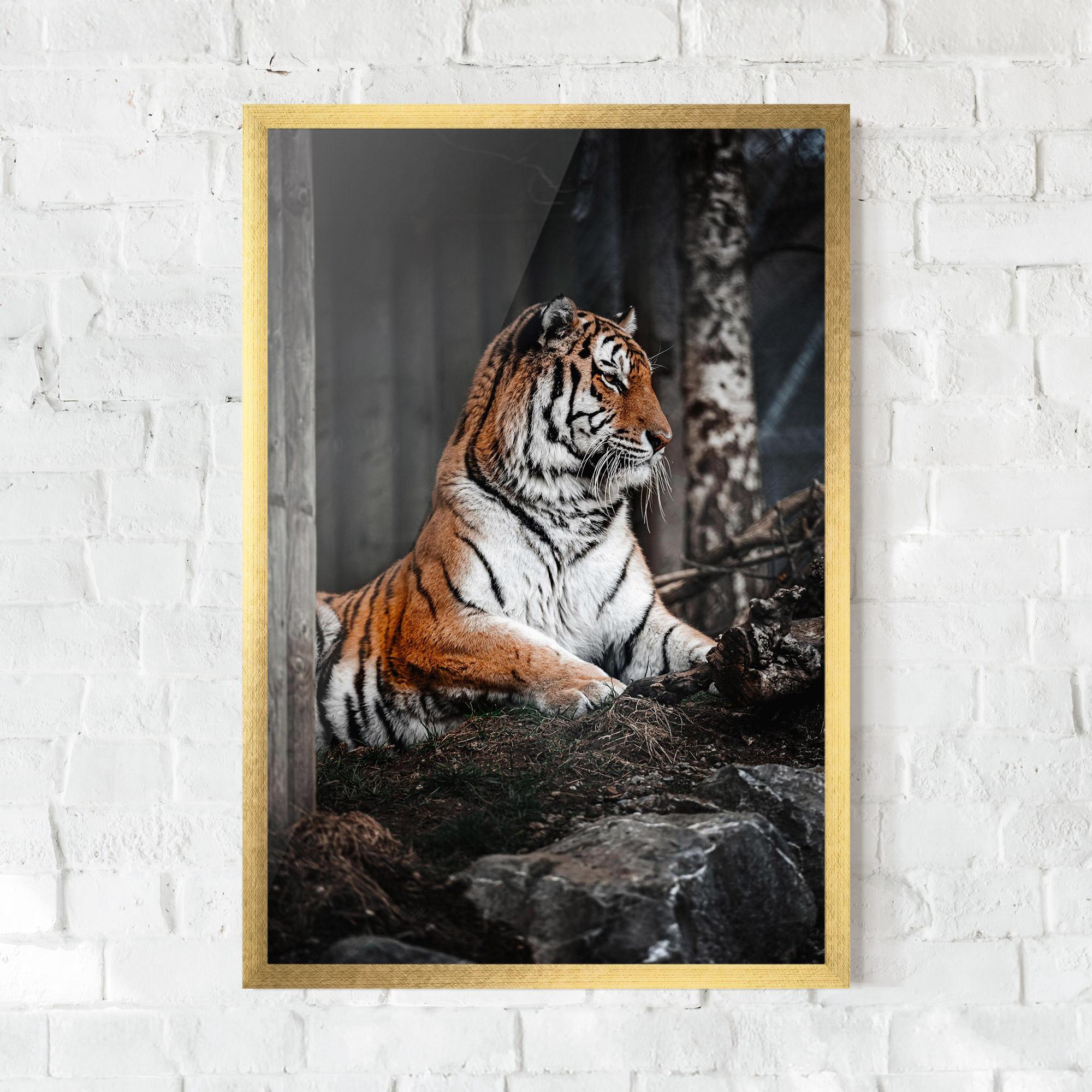Plakat w Ramie Forest Tiger mockup 0