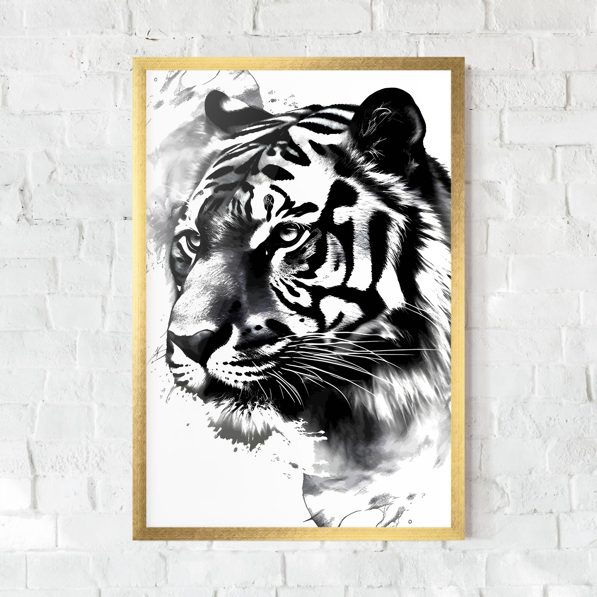 Plakat w Ramie Wonderful Tiger mockup 0