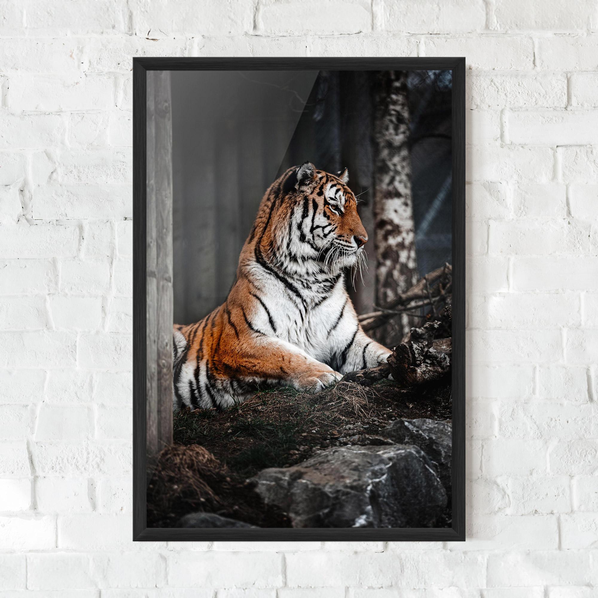 Plakat w Ramie Forest Tiger mockup 0