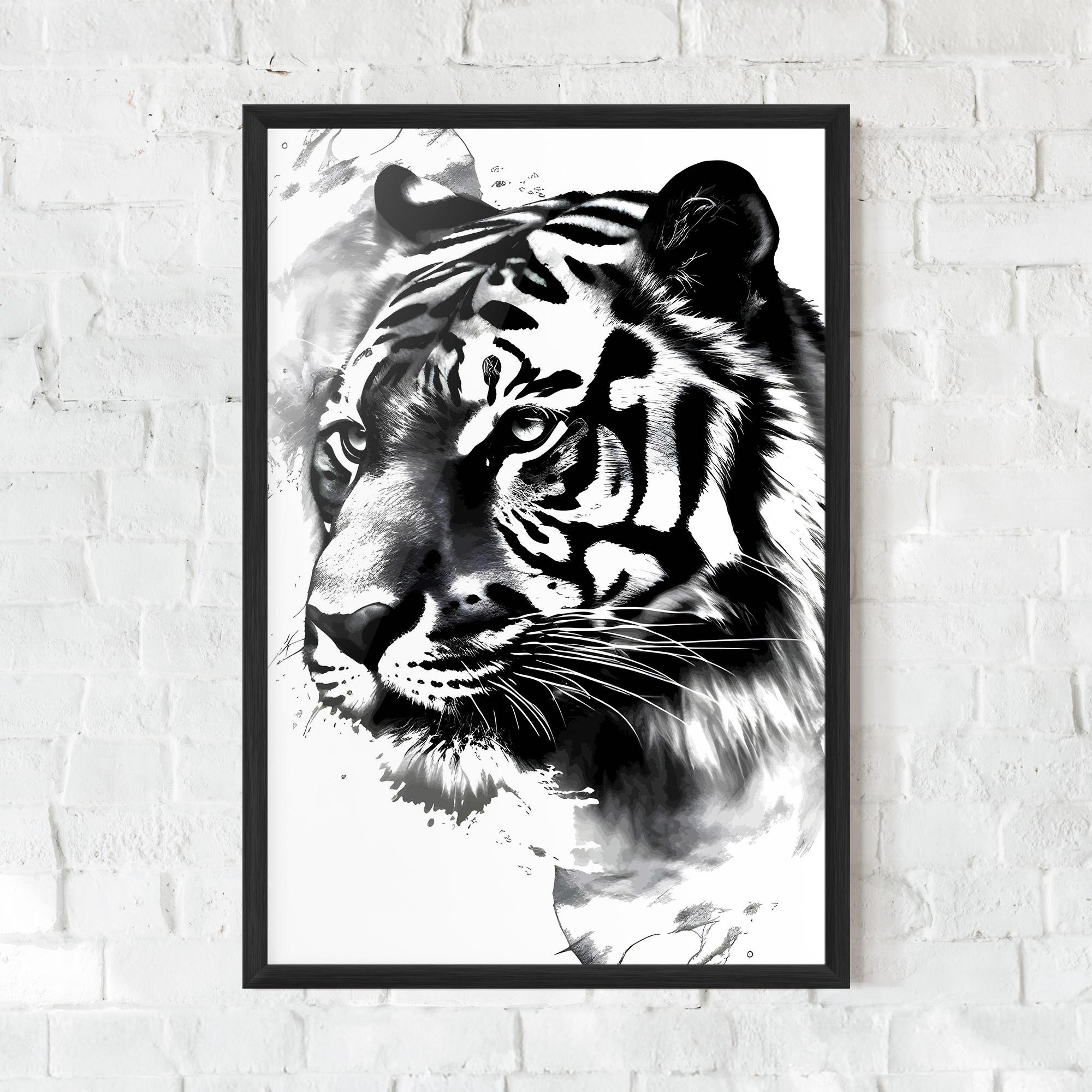 Plakat w Ramie Wonderful Tiger mockup 0