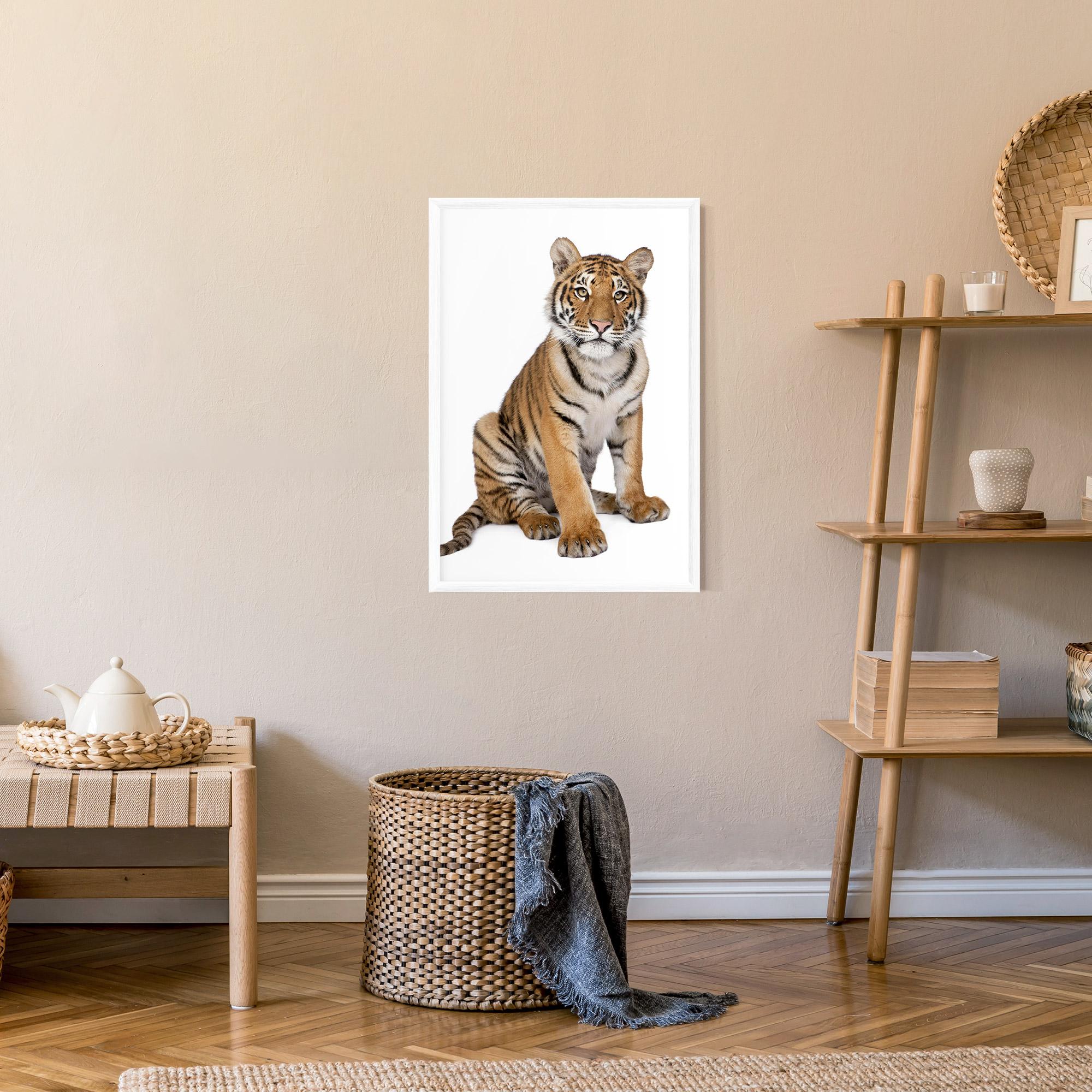 Plakat w Ramie Baby Tiger mockup 9